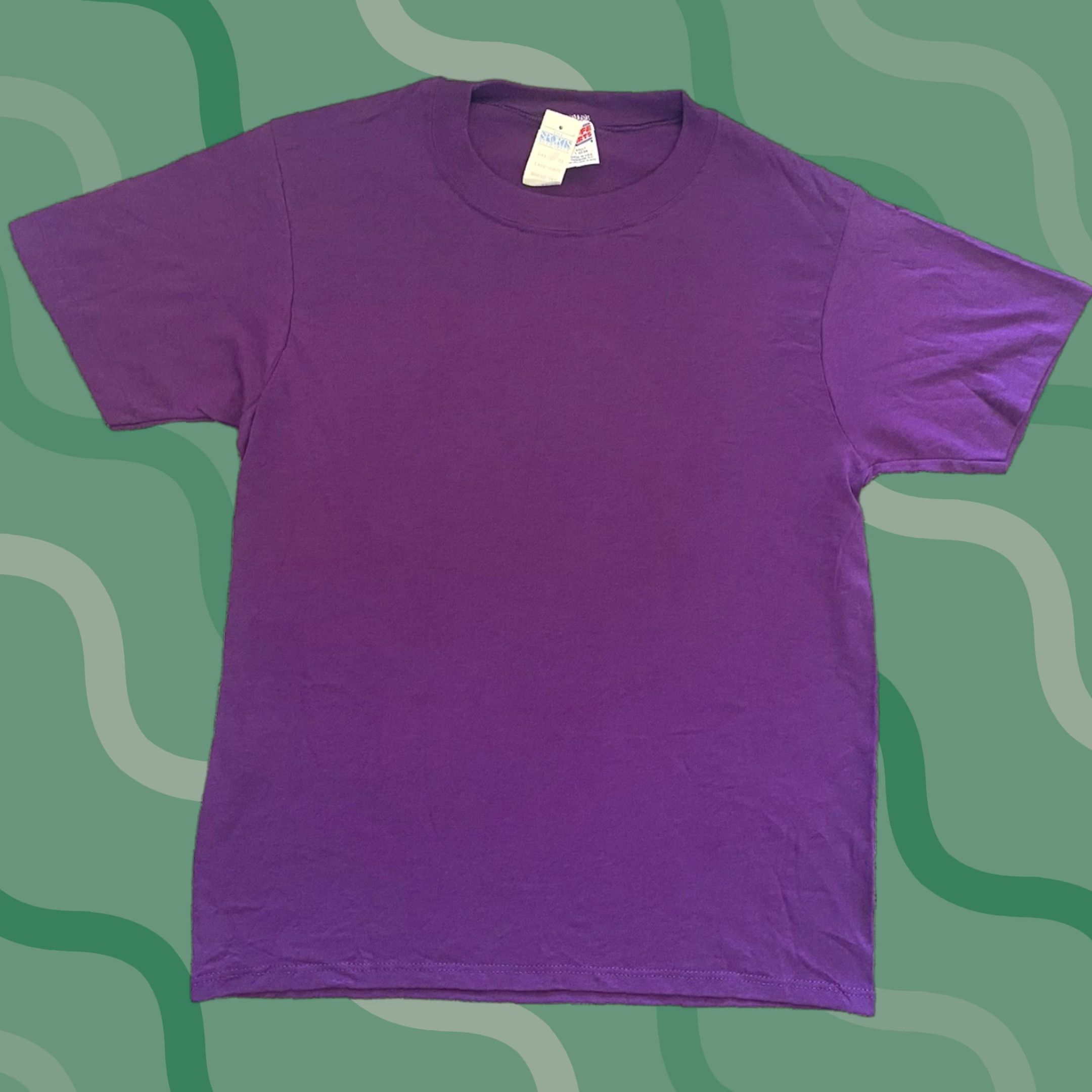 Soffe VINTAGE Soffe Shirt T-Shirt Short Sleeve Purple Adult L 42-44 90s USA Mens Size US L / EU 52-54 / 3 - 1 Thumbnail