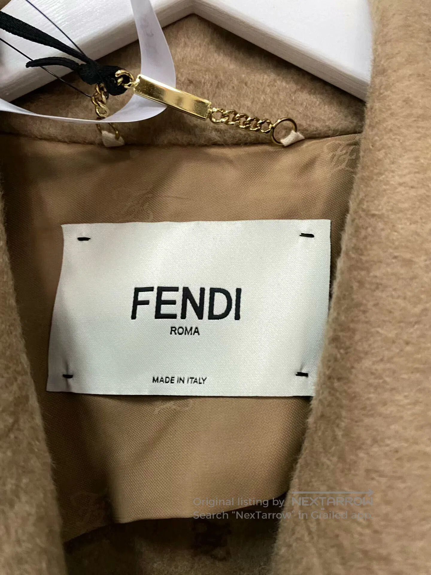 Fendi Fendi Cashmere Blazer in Beige. Size M / US 6-8 / IT 42-44 - 4 Thumbnail