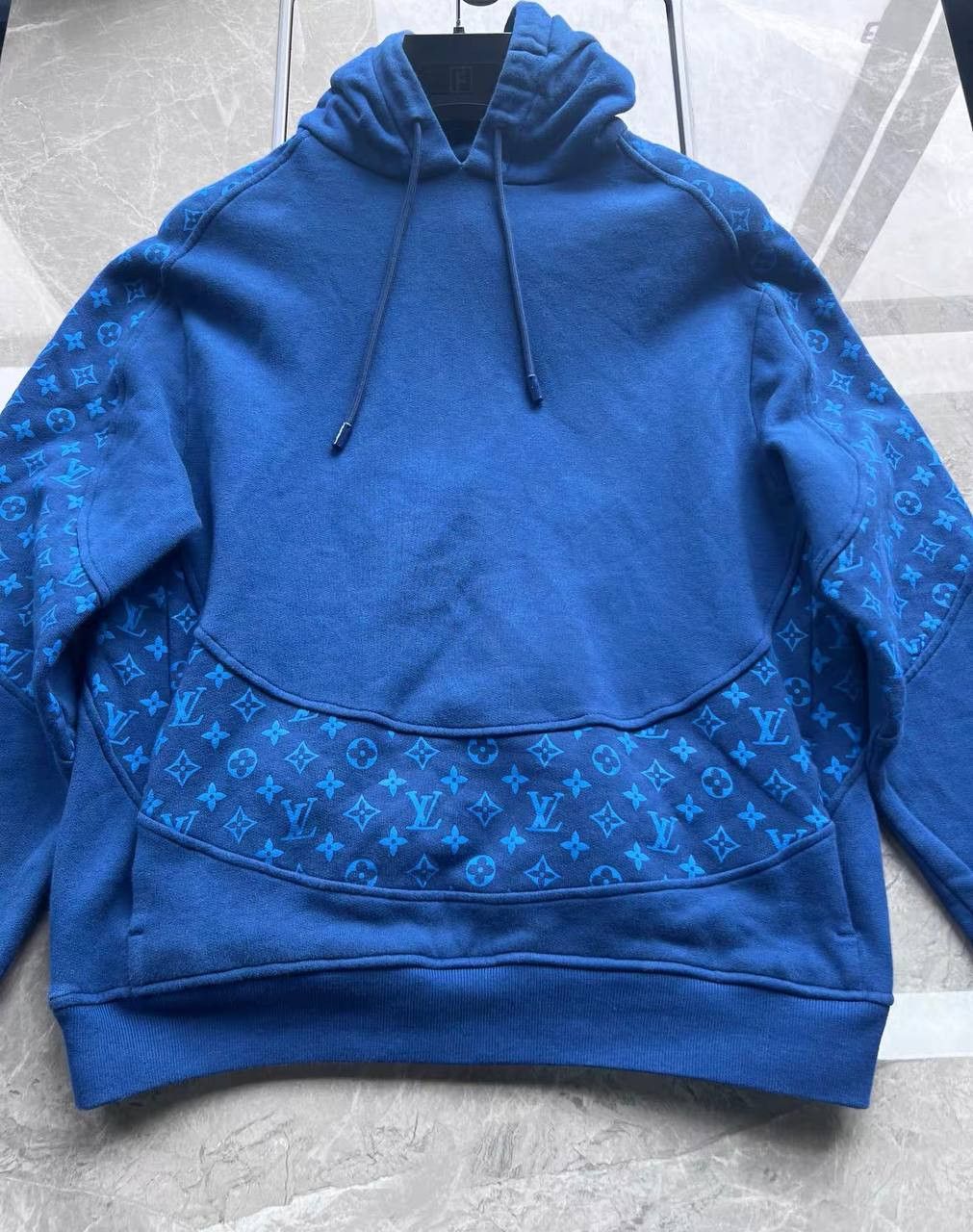 Louis Vuitton Blue LV hoodie with monogram Size US M / EU 48-50 / 2 - 1 Thumbnail