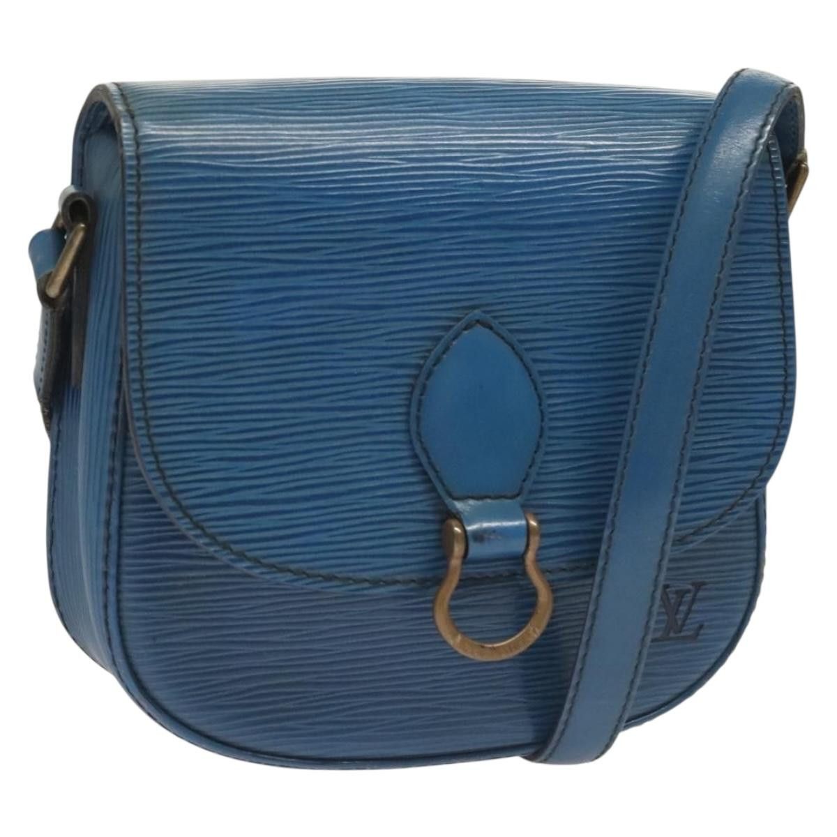 Louis Vuitton LOUIS VUITTON Epi Saint Cloud PM Shoulder Bag Blue M52195 Size ONE SIZE - 1 Thumbnail