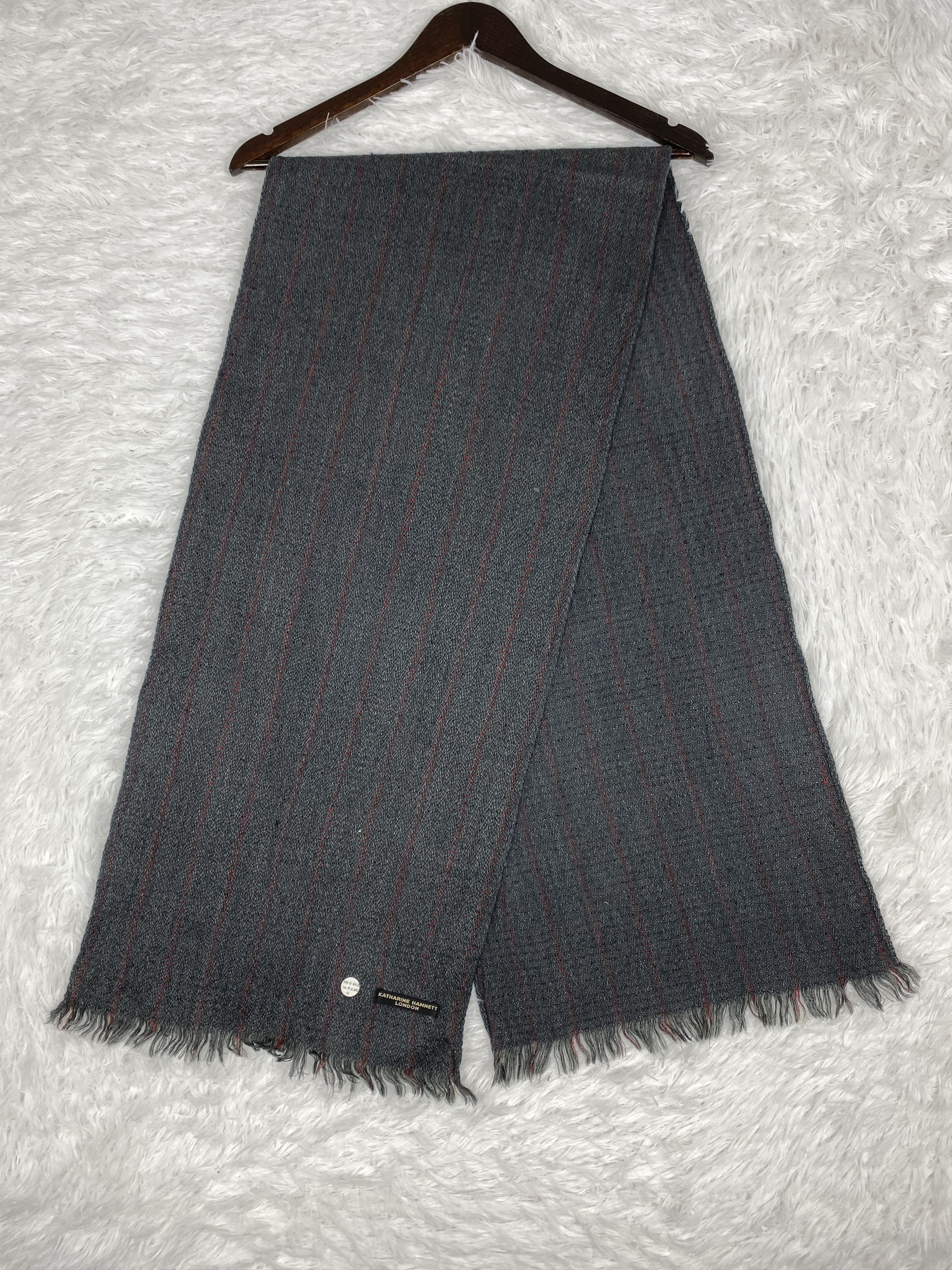 Katharine Hamnett London × Vintage Vintage Katharine Hamnett Scarf / Muffler Neckwear PM0202 Size ONE SIZE - 1 Thumbnail