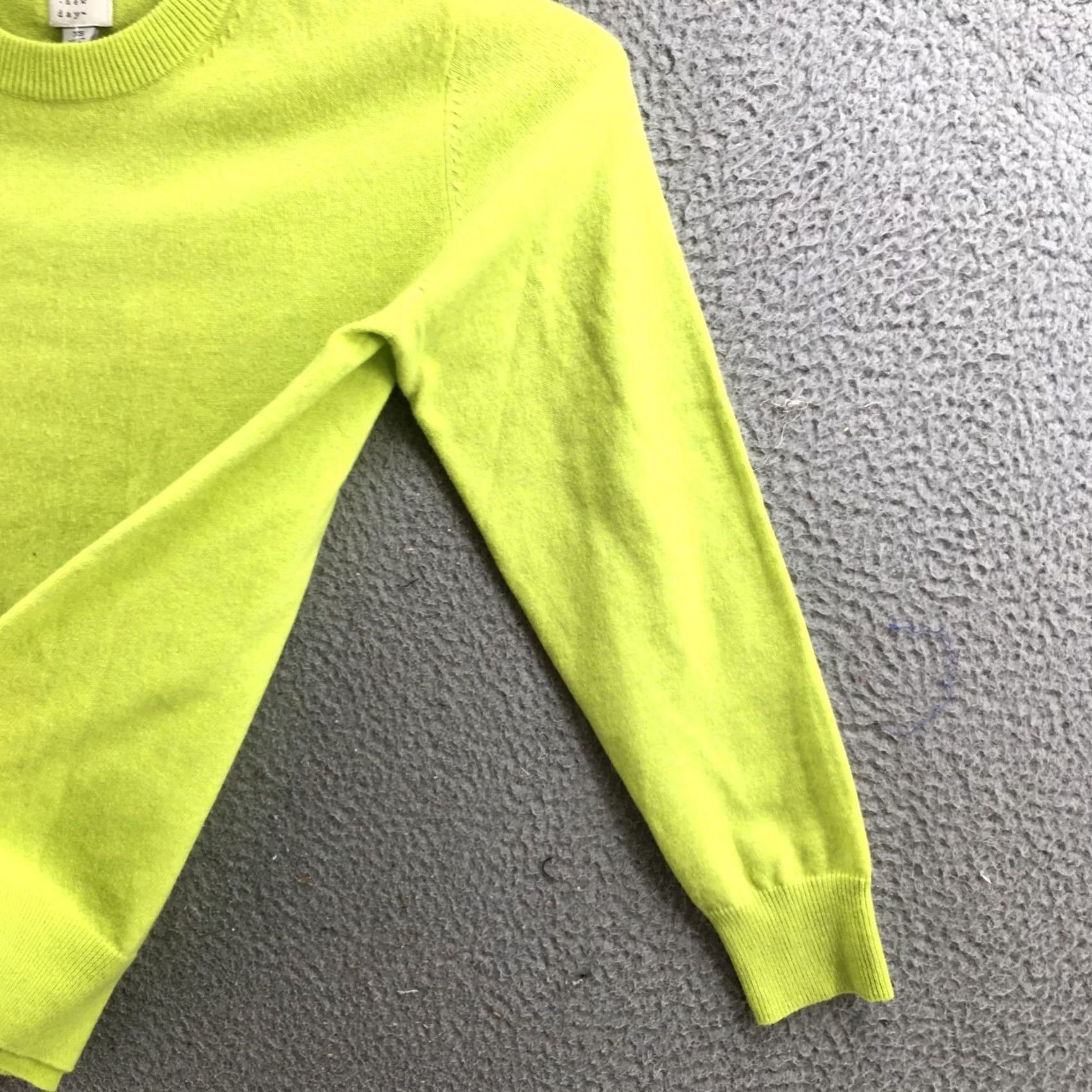 Vintage A New Day Sweater Womens XS Yellow Knitted Pullover Crew Neck Long Sleeve Casual Knit Shirt Pullover Womens XS Yellow Size XS / US 0-2 / IT 36-38 - 4 Thumbnail