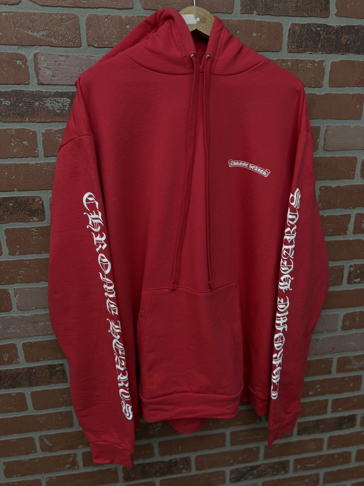 Chrome Hearts Chrome Hearts Red Stencil Web Hoodie Size XL (NEW) Size US XL / EU 56 / 4 - 2 Thumbnail