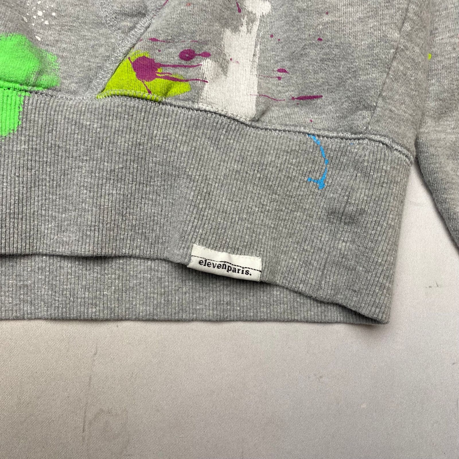 Eleven Paris Eleven Paris Paint Splatter Hoodie Mens Large Oversized Boxy Size US L / EU 52-54 / 3 - 12 Thumbnail
