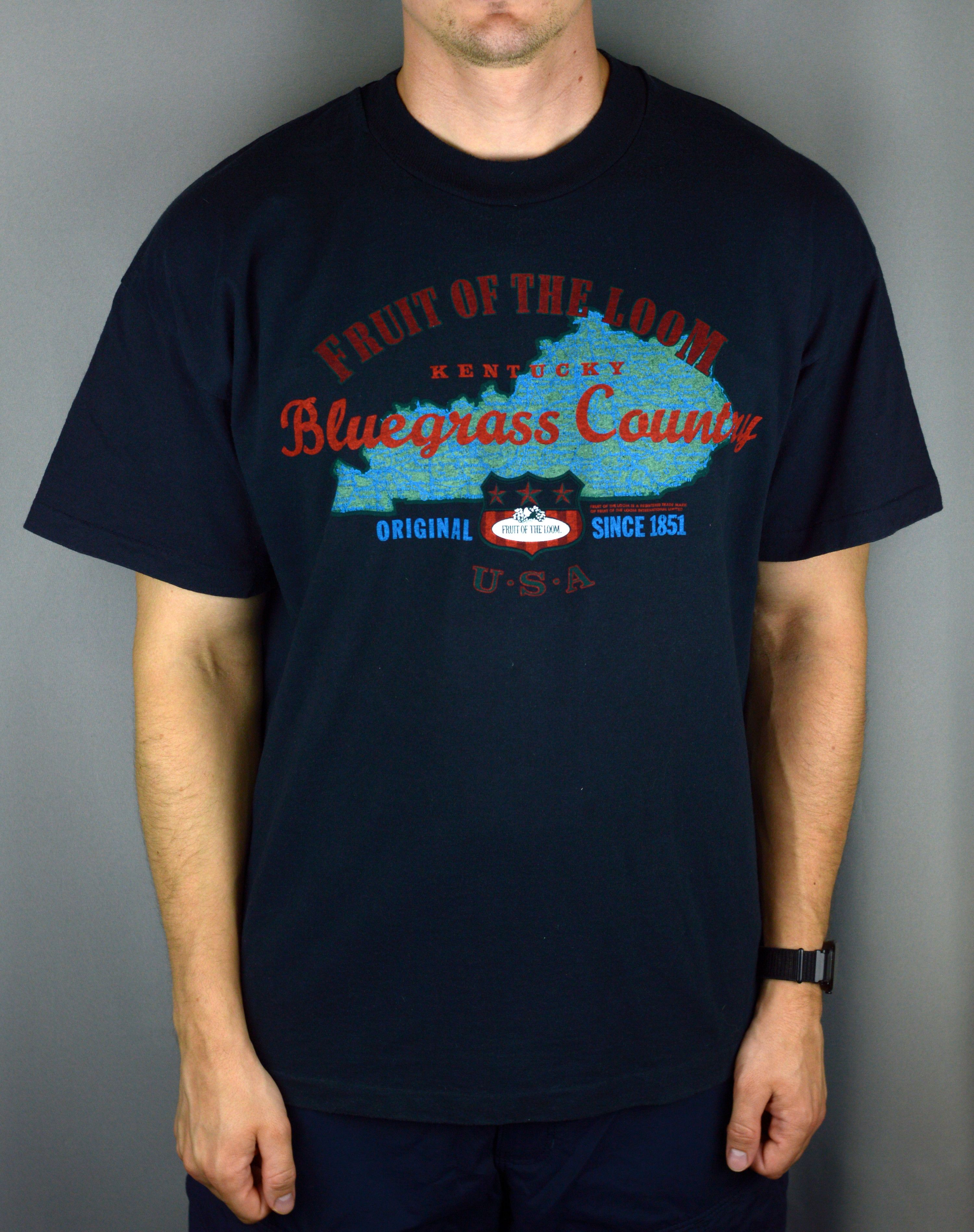 Fruit Of The Loom × Vintage Vintage Fruit Of The Loom Bluegrass Country 90s t shirt Size US XL / EU 56 / 4 - 1 Thumbnail