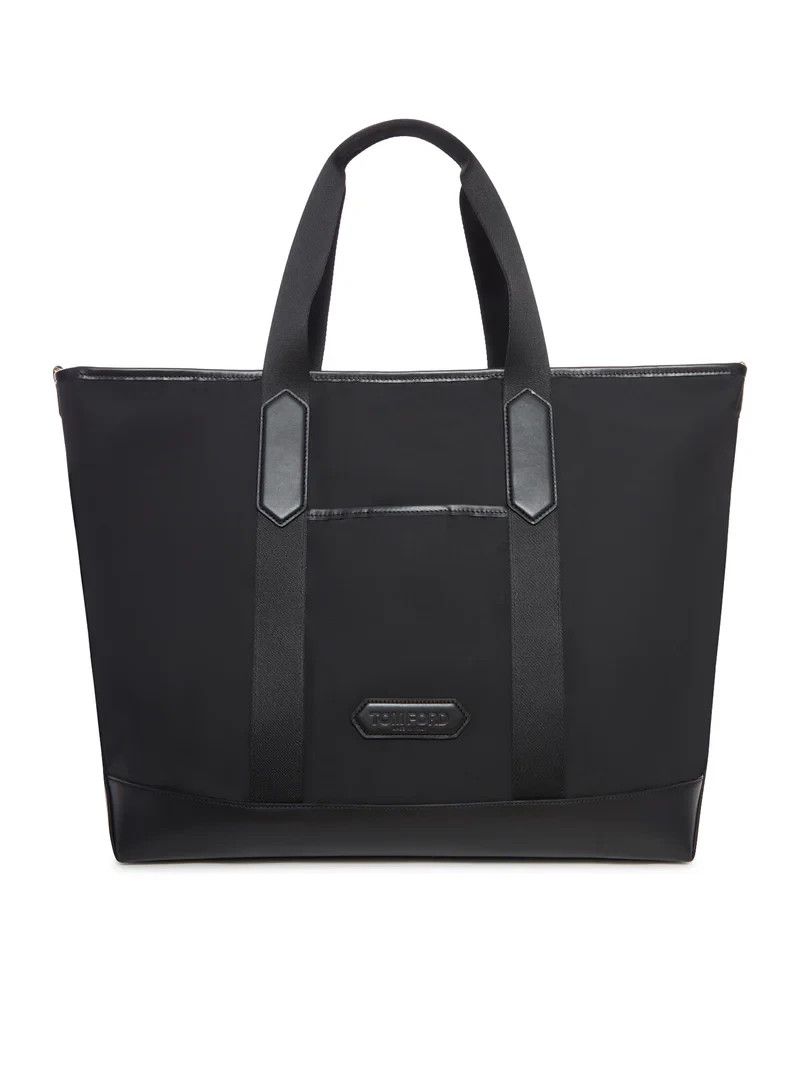Tom Ford TOM FORD Black Nylon/Leather Tote Bag New Size ONE SIZE - 1 Thumbnail