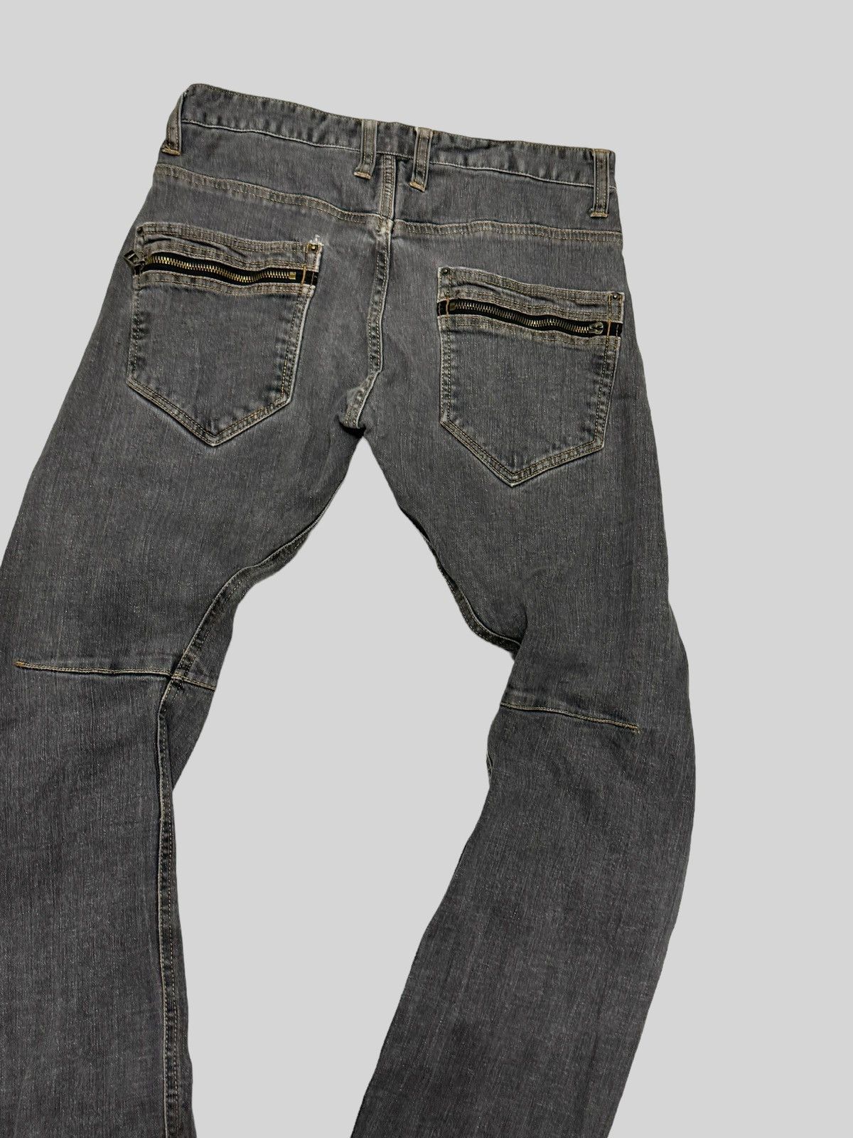 If Six Was Nine × Japanese Brand DOMINATE HANDCRAFTED ZIPPER J-CURVE JEANS Size US 29 - 12 Thumbnail
