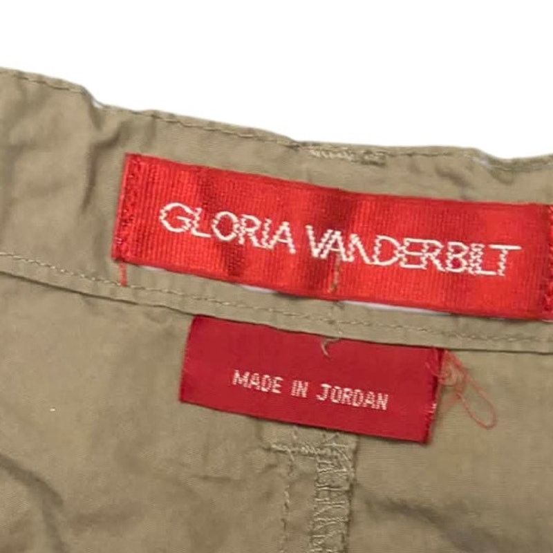 Gloria Vanderbilt Gloria Vanderbilt Khaki Cargo Shorts Drawstring Green Size 6 Size 28" / US 6 / IT 42 - 2 Thumbnail