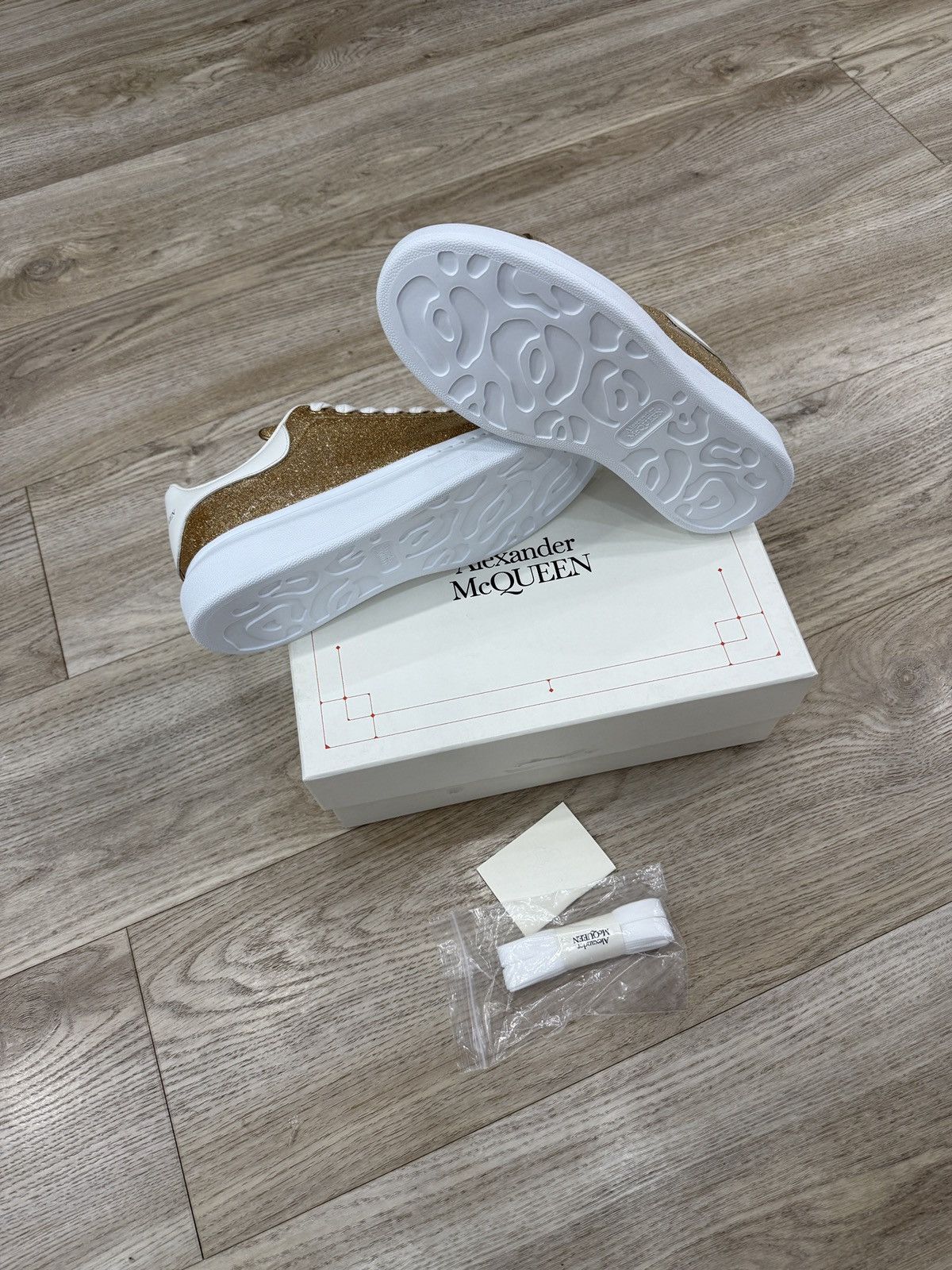Alexander McQueen Alexander McQueen 'Rose Gold White' Size US 8.5 / EU 41-42 - 7 Thumbnail