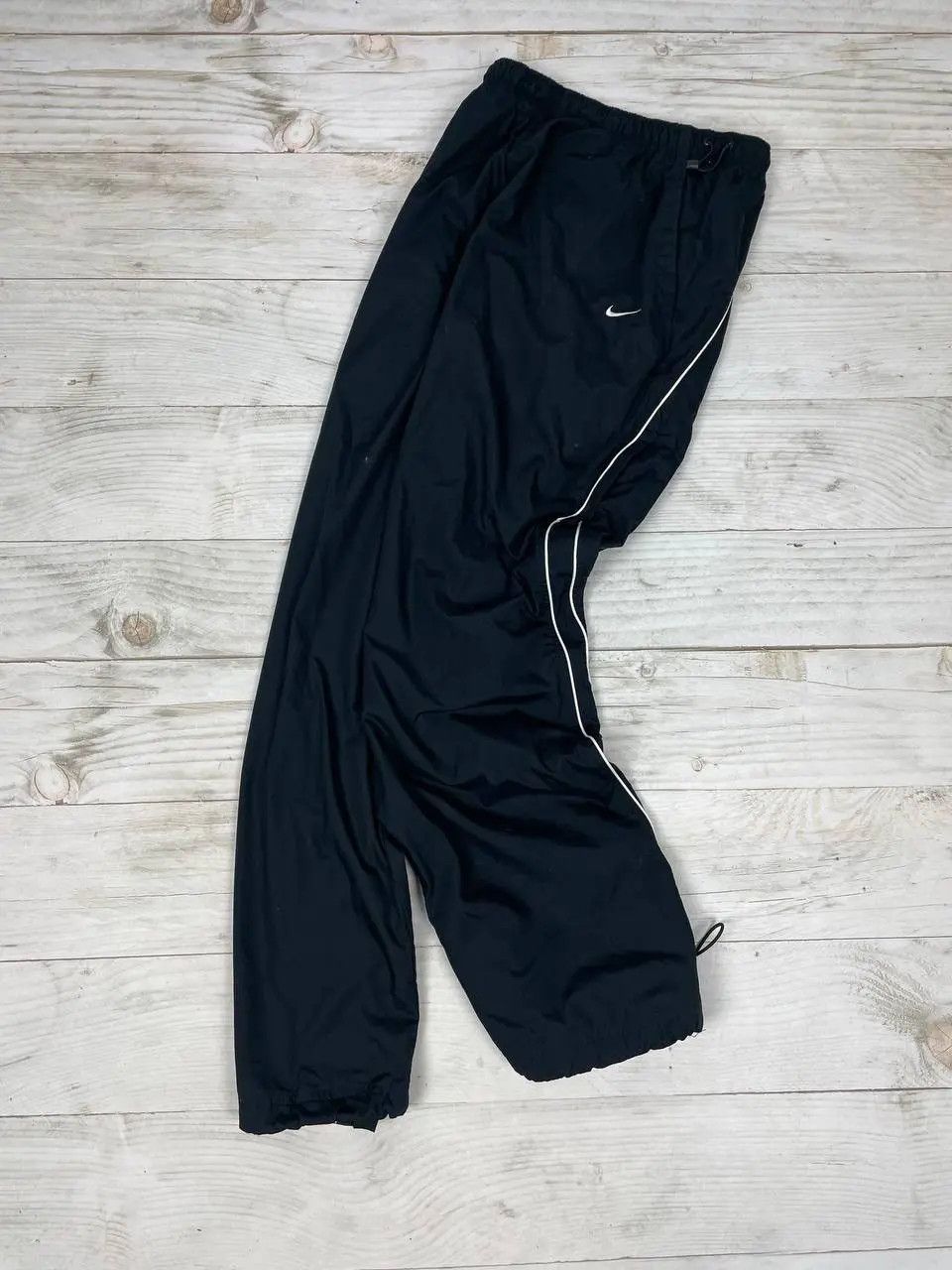 Nike Vintage Nike Track Pants Striped Nylon Swoosh Baggy Size US 36 / EU 52 - 1 Thumbnail