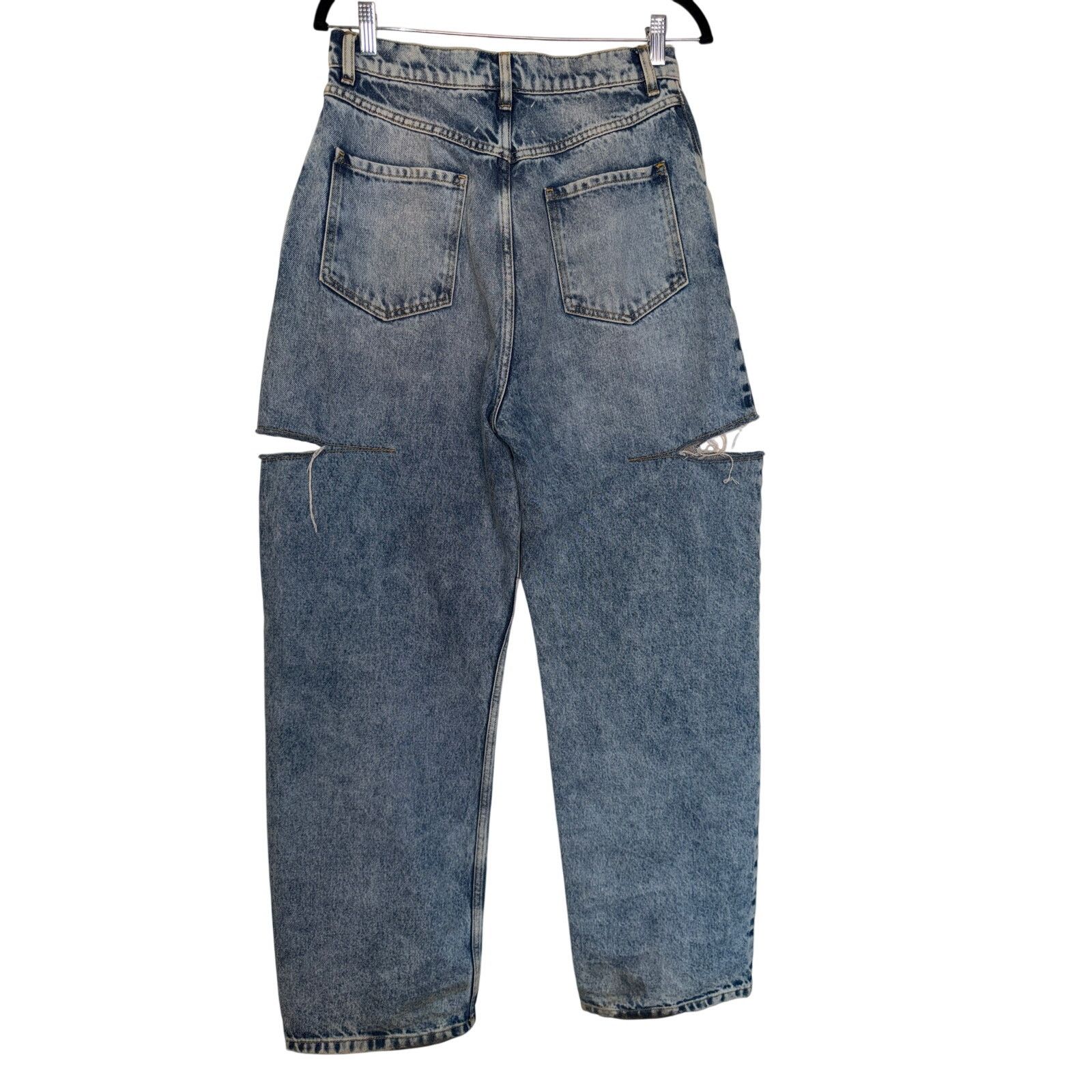 Maison Margiela Maison Margiela Women's Denim Jeans with Slash Details Size 29" - 2 Thumbnail