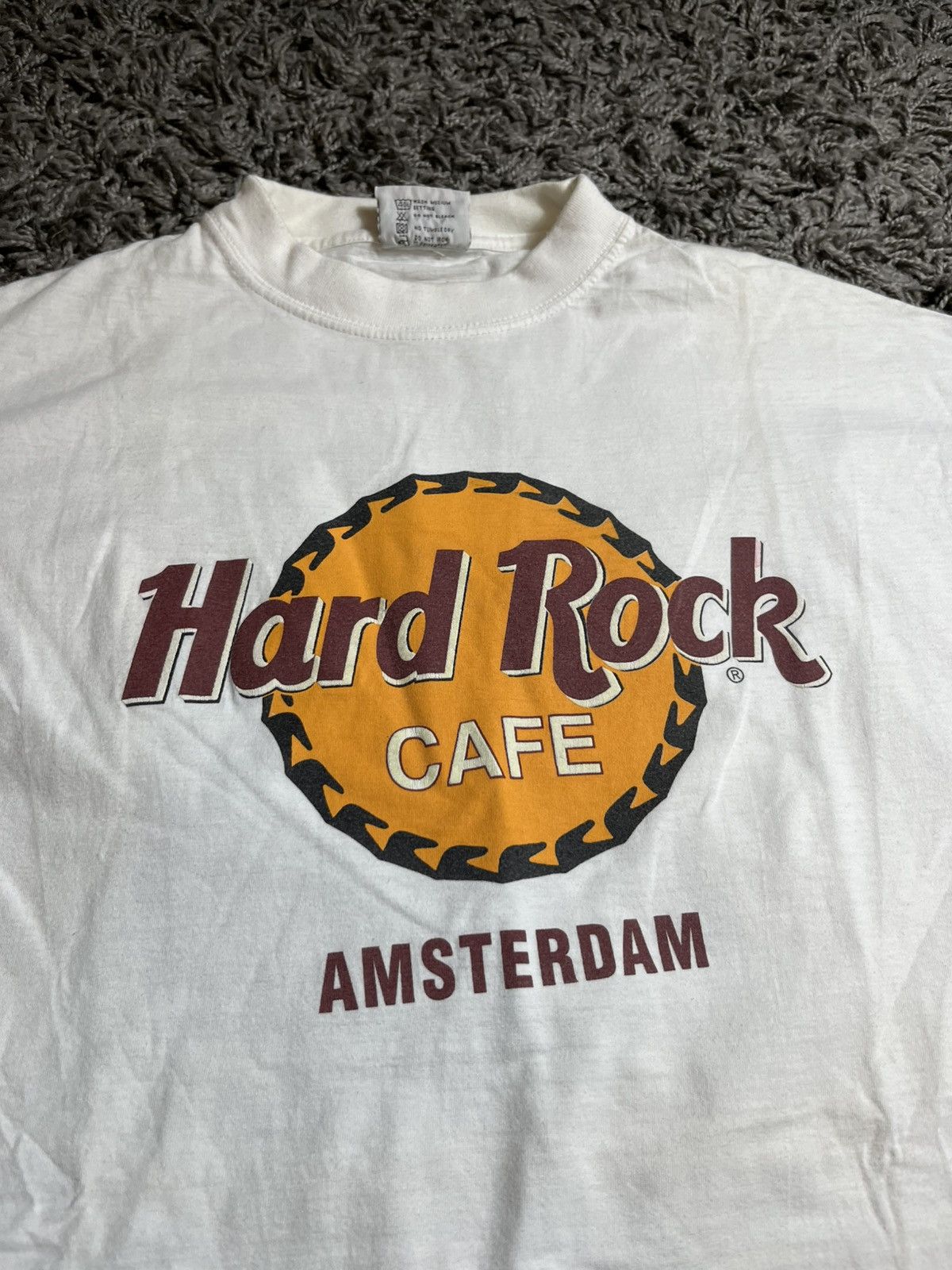 Hard Rock Cafe VINTAGE 90s HARD ROCK CAFE AMSTERDAM COTTON T-SHIRT Size US L / EU 52-54 / 3 - 2 Thumbnail