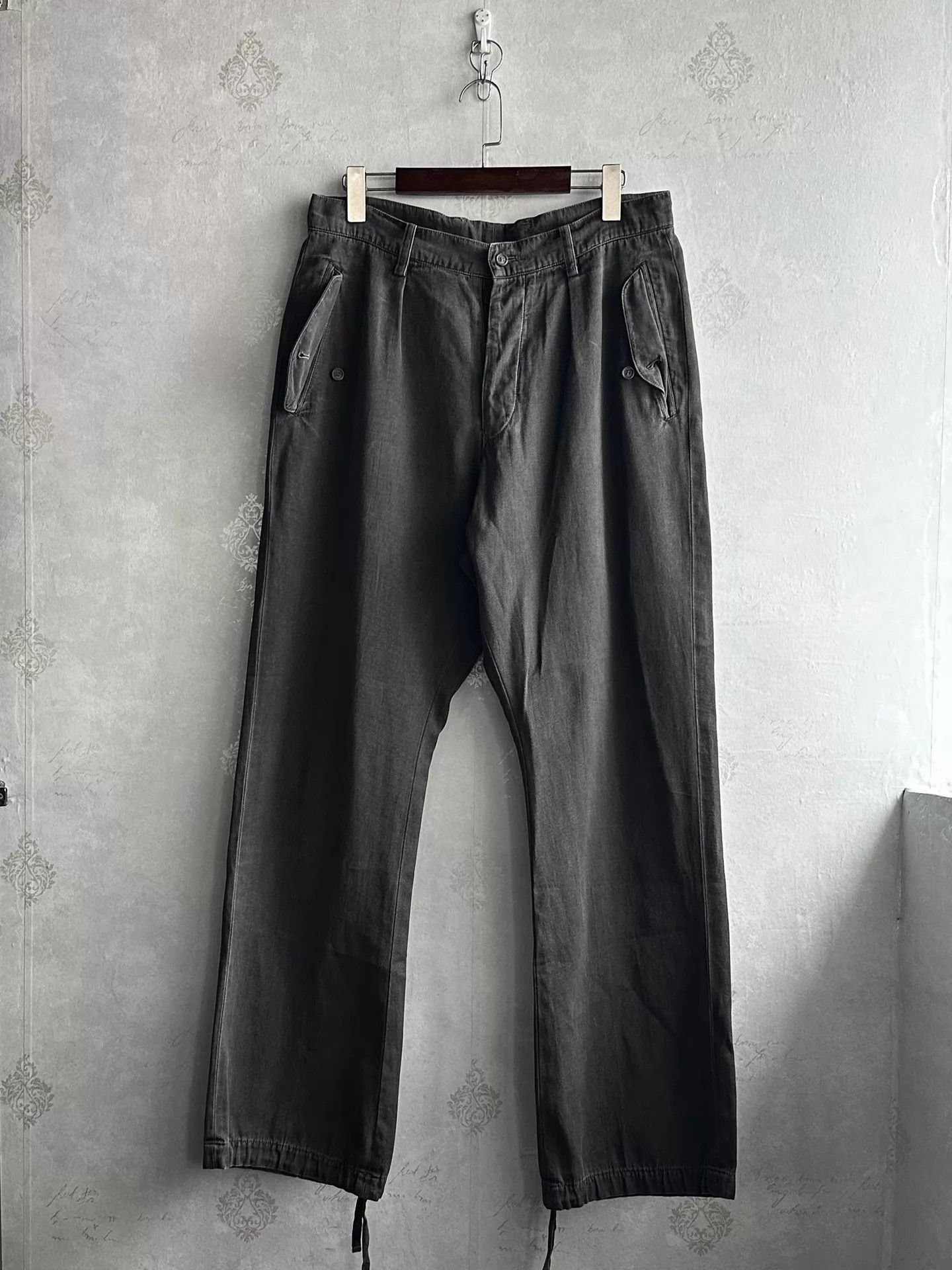 Issey Miyake Gray Casual Pants Size 32 with Side Pockets Size US 32 / EU 48 - 1 Thumbnail