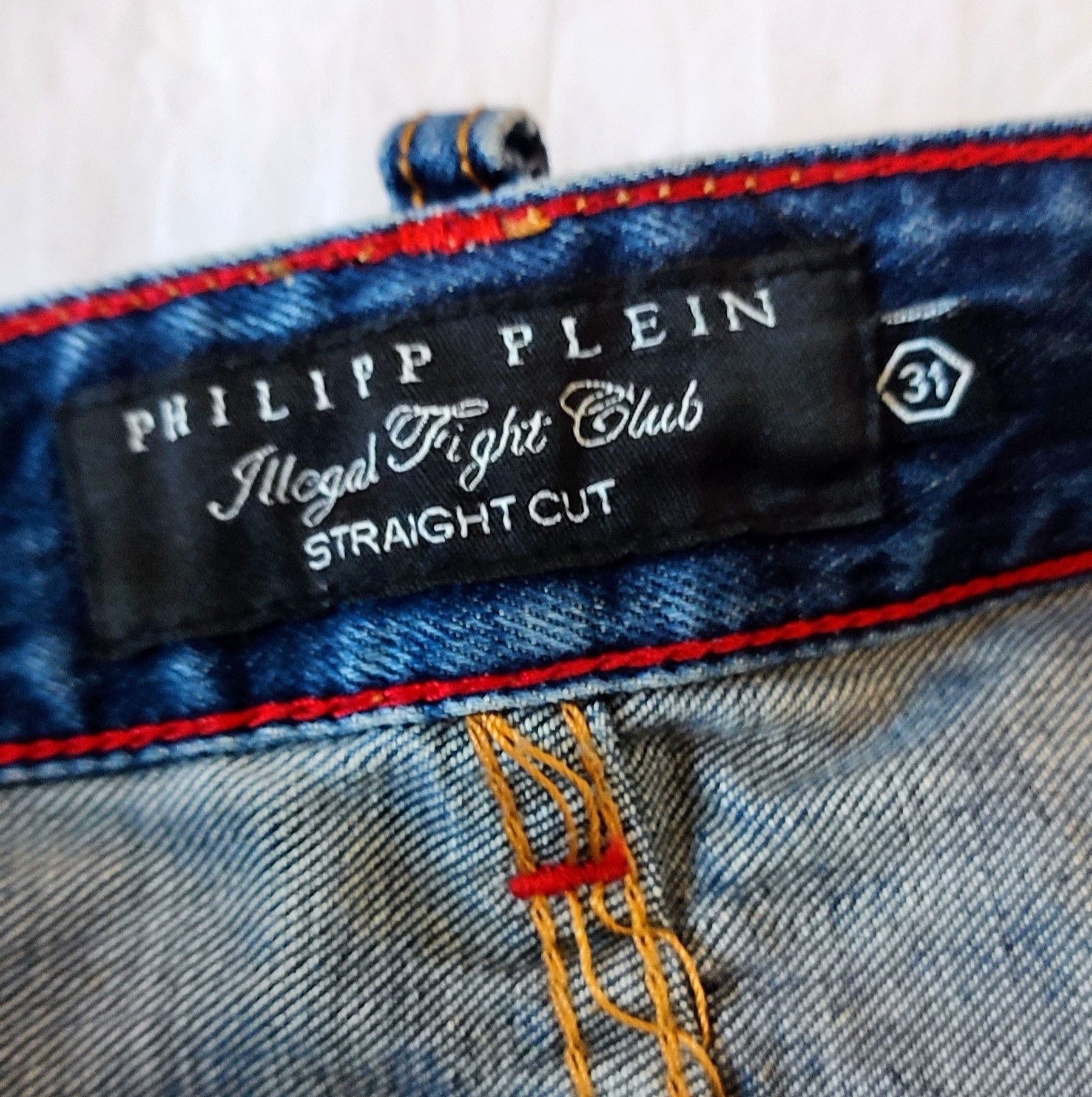 Philipp Plein Jean Illegal fight club straight cut Size US 31 - 2 Thumbnail
