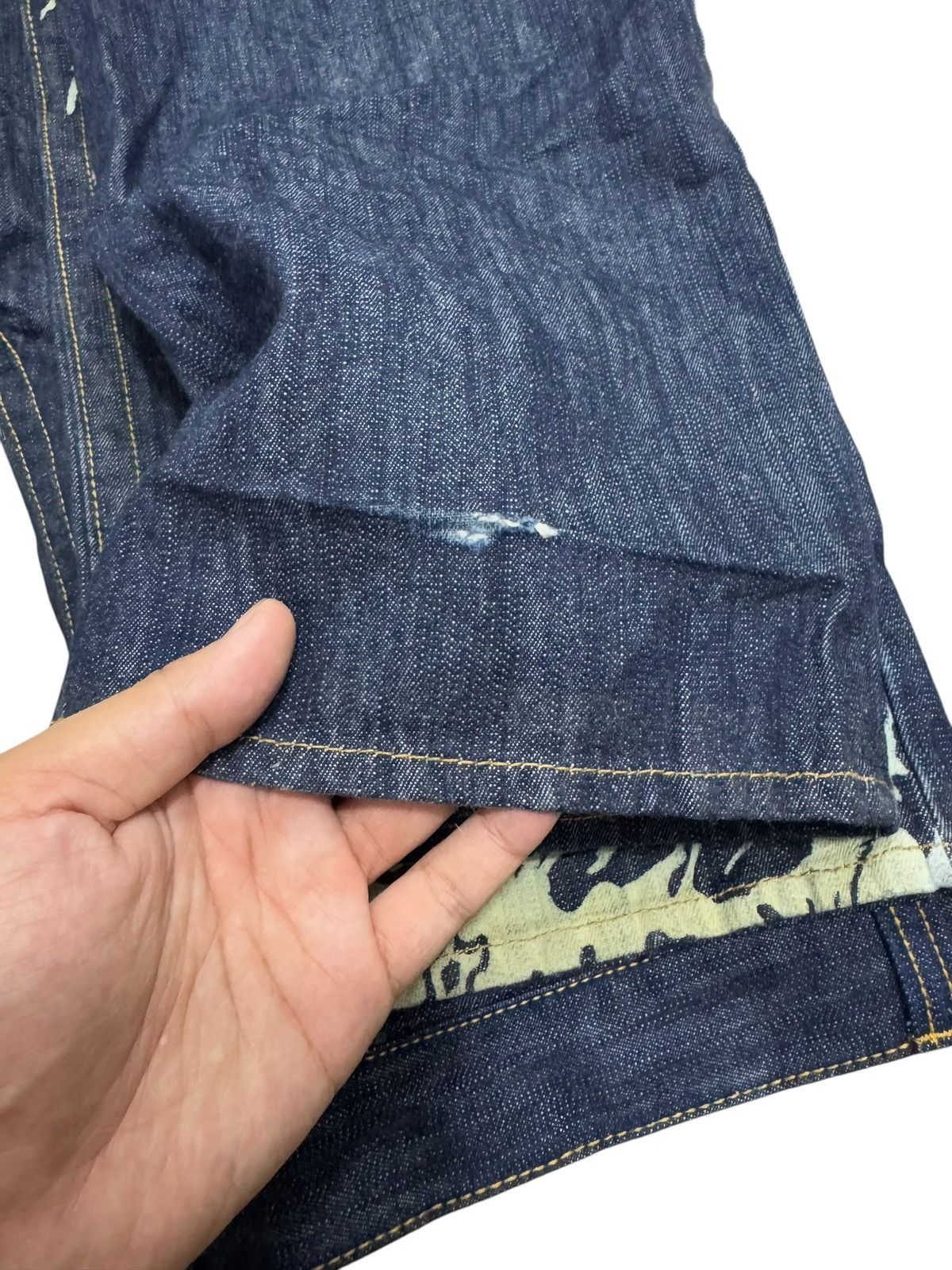 Japanese Brand RARE DENIM KARAKURI TAMASHII JAPAN SIGNATURE DENIM CULTURE Size US 35 - 9 Thumbnail