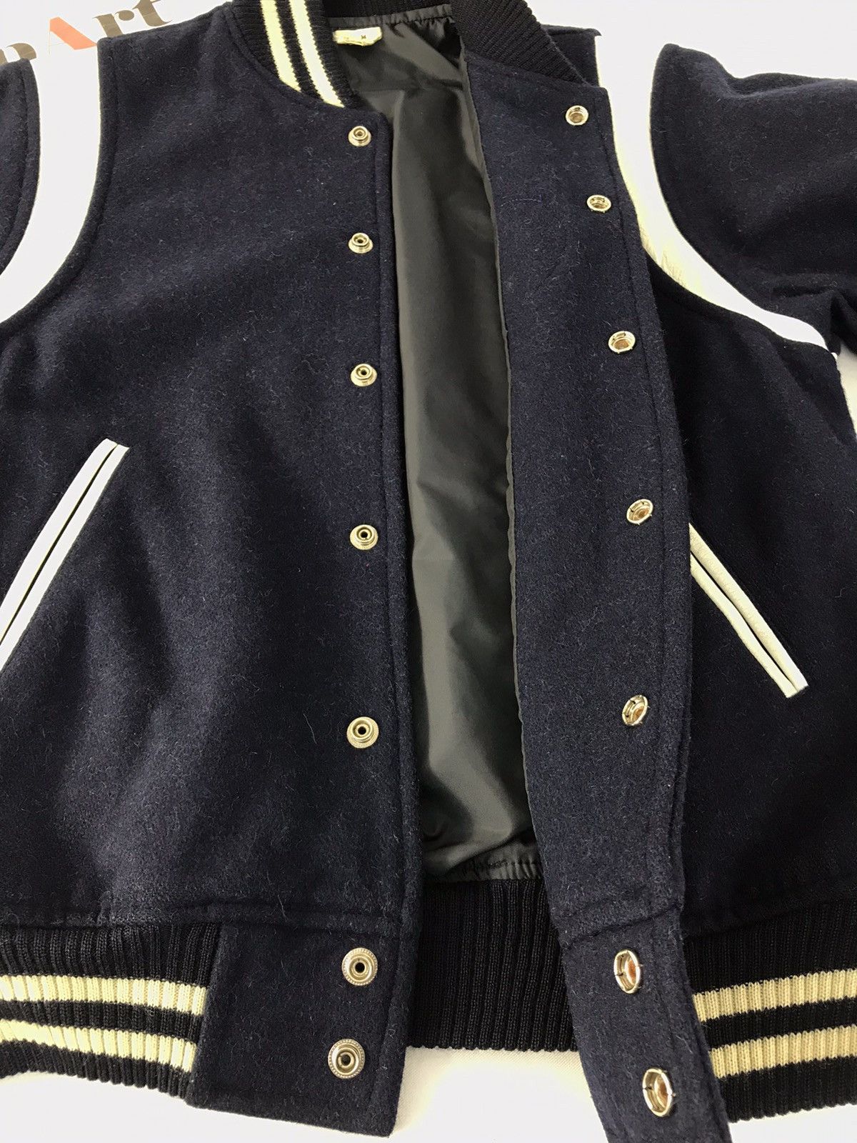 Japanese Brand Varsity Jacket Yokohama Tennis Team Distressed Snap Button Size US M / EU 48-50 / 2 - 7 Thumbnail