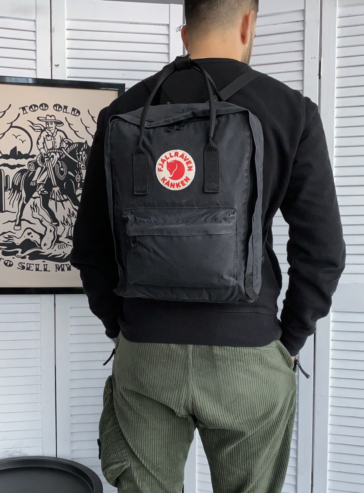 Fjallraven Fjallraven Kanken Backpack Bag Graphite Black G1000 Wax Size ONE SIZE - 4 Thumbnail