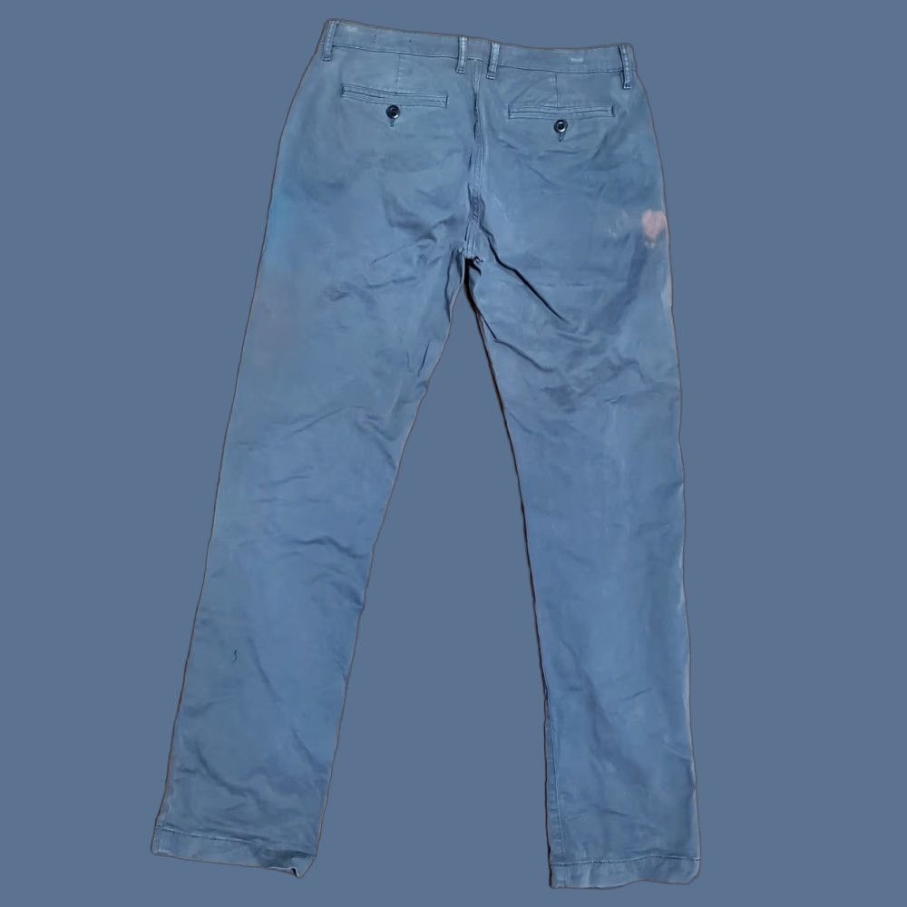 Flint And Tinder Flint & Tinder Pants Mens 32x32 Chino Straight Slim Gray 5-Pocket Zipper Button Logo Street City USA Vintage: No Size US 32 / EU 48 - 1 Thumbnail