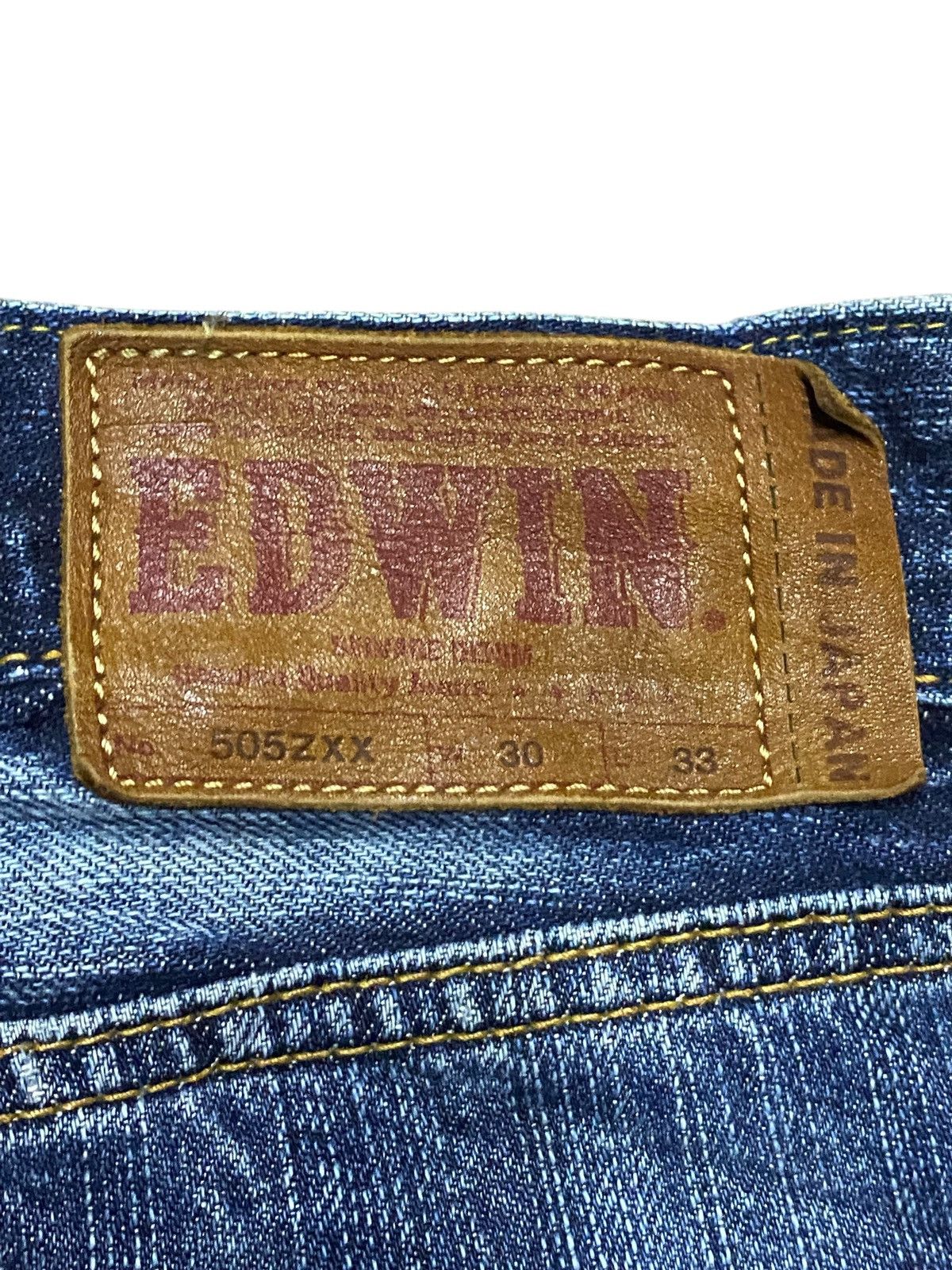 Junya Watanabe Vintage Japanese Brand Edwin 505 zxx Selvedge Distressed Size US 30 / EU 46 - 11 Thumbnail