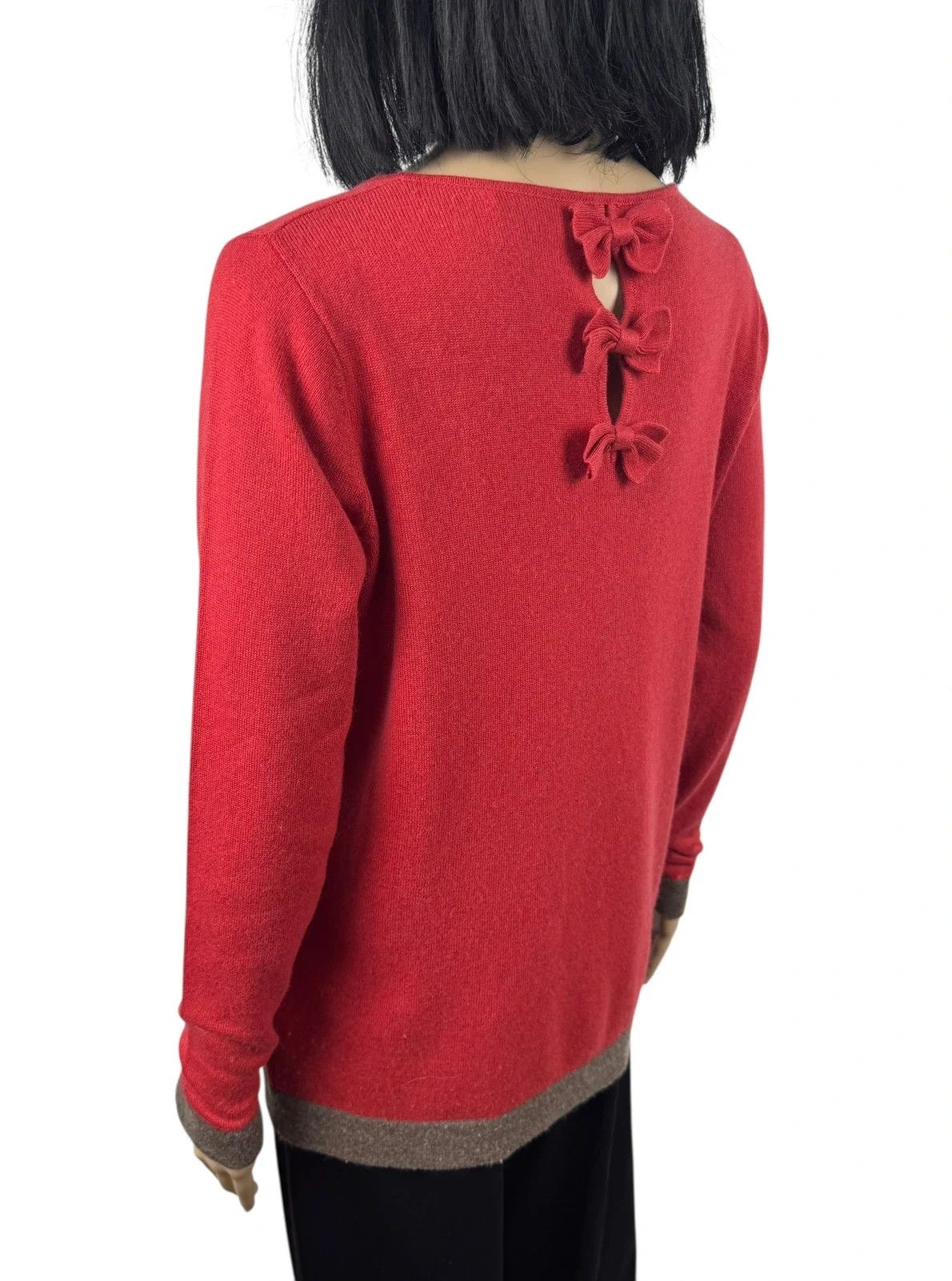 Johnstons Of Elgin Johnstons Of Elgin Silk Cashmere Jumper Bow Decor size M Size M / US 6-8 / IT 42-44 - 9 Thumbnail