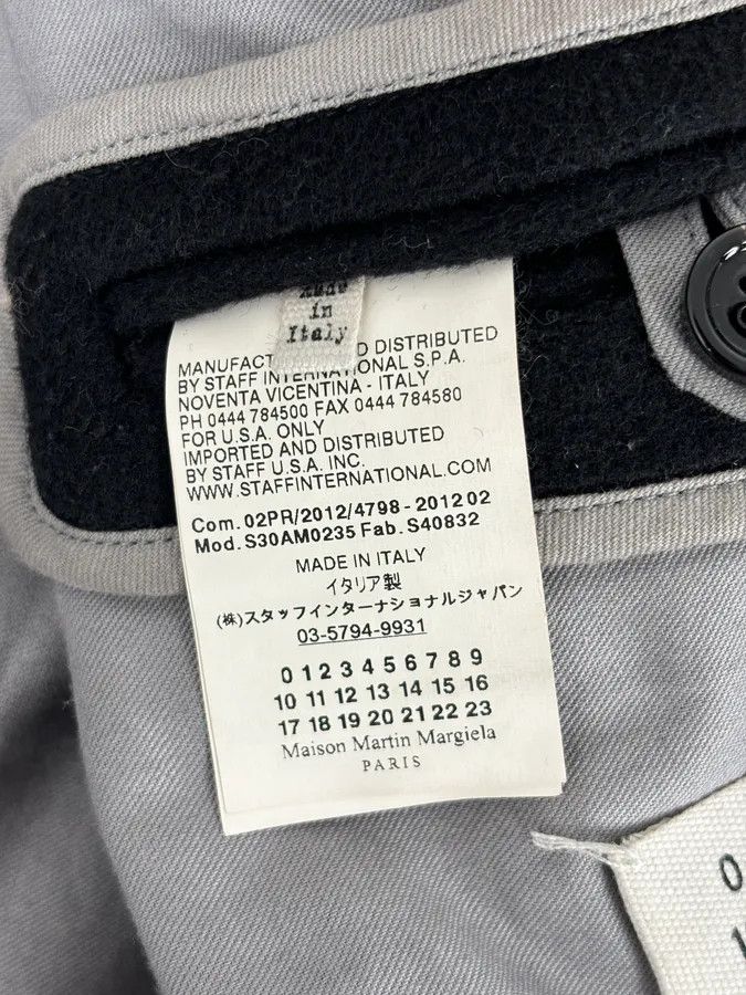 Maison Margiela AW2012 Maison Margiela Black Classy Wool Peacoat Size US L / EU 52-54 / 3 - 9 Thumbnail