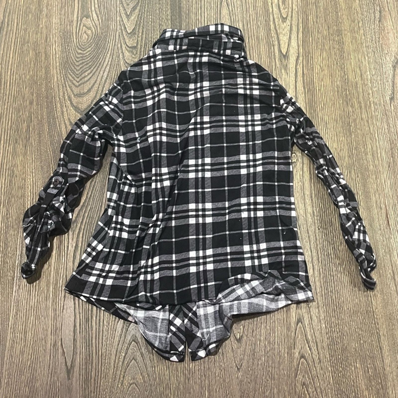 Vintage Polly Esther Button-Up Plaided Shirt Long Sleeve Size S Size S / US 4 / IT 40 - 3 Thumbnail