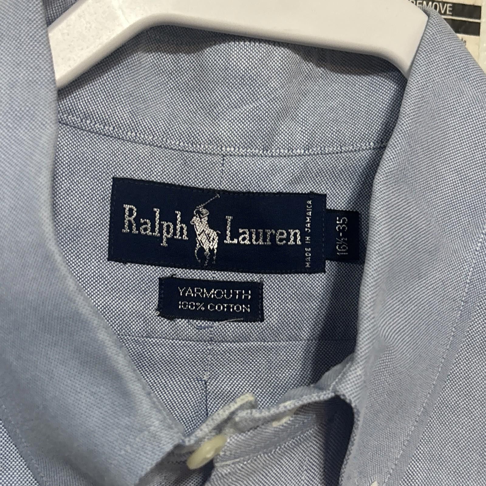 Polo Ralph Lauren Polo Ralph Lauren Custom Fit Blue Dress Shirt Men Large 16.5 Size 42R - 2 Thumbnail