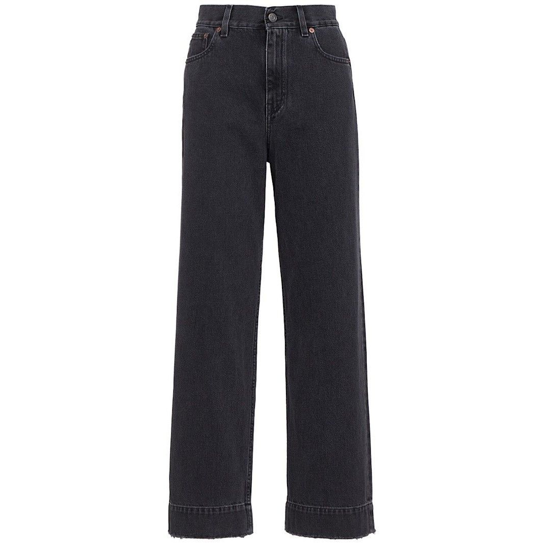CHLOE Straight Leg Black Denim Jeans New & Authentic (Women'
