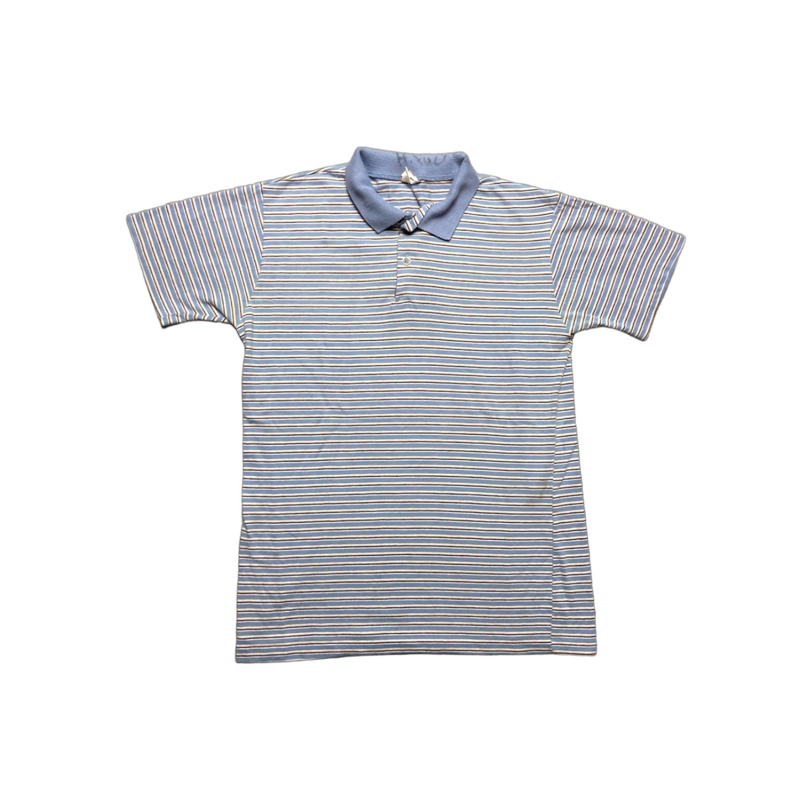 Vintage VINTAGE Donegal Polo Shirt Short Sleeve Striped Soft Blue Adult Large Size US L / EU 52-54 / 3 - 1 Thumbnail