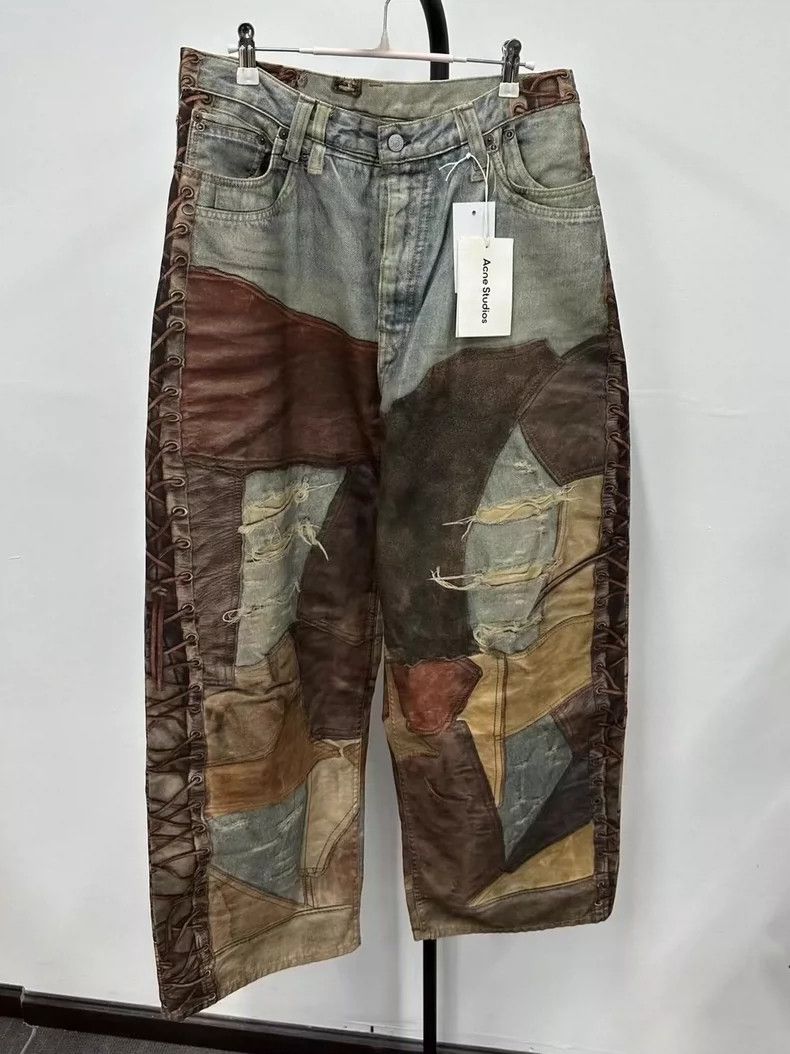 Acne Studios acne studios Trompe l 'oeil inkjet print jeans 2504-Nextarr Size US 32 / EU 48 - 1 Thumbnail