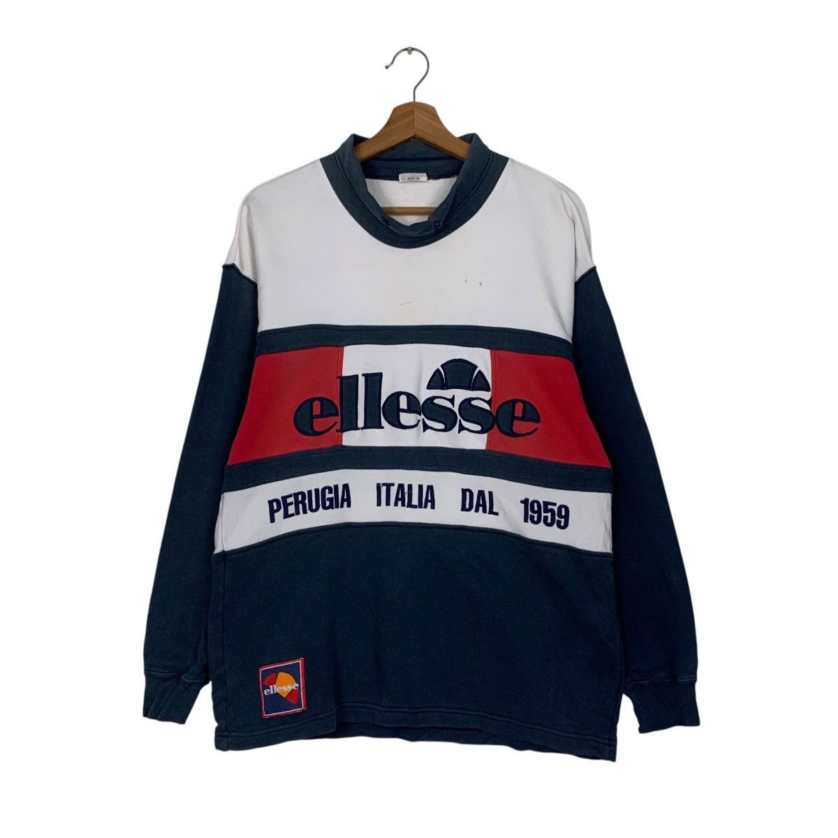 Ellesse 90’s ELLESE Embroidery Big Logo Sweater Jumper #3537-C162 Size US S / EU 44-46 / 1 - 1 Thumbnail