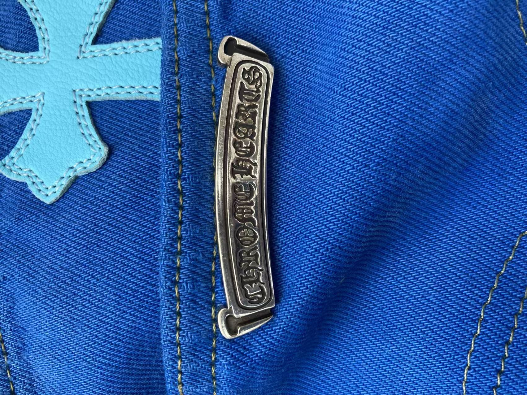 Chrome Hearts Chrome Hearts Levi's London Exclusive Blue Cross Patch Jeans Size 36" / US 14 / IT 50 - 7 Thumbnail