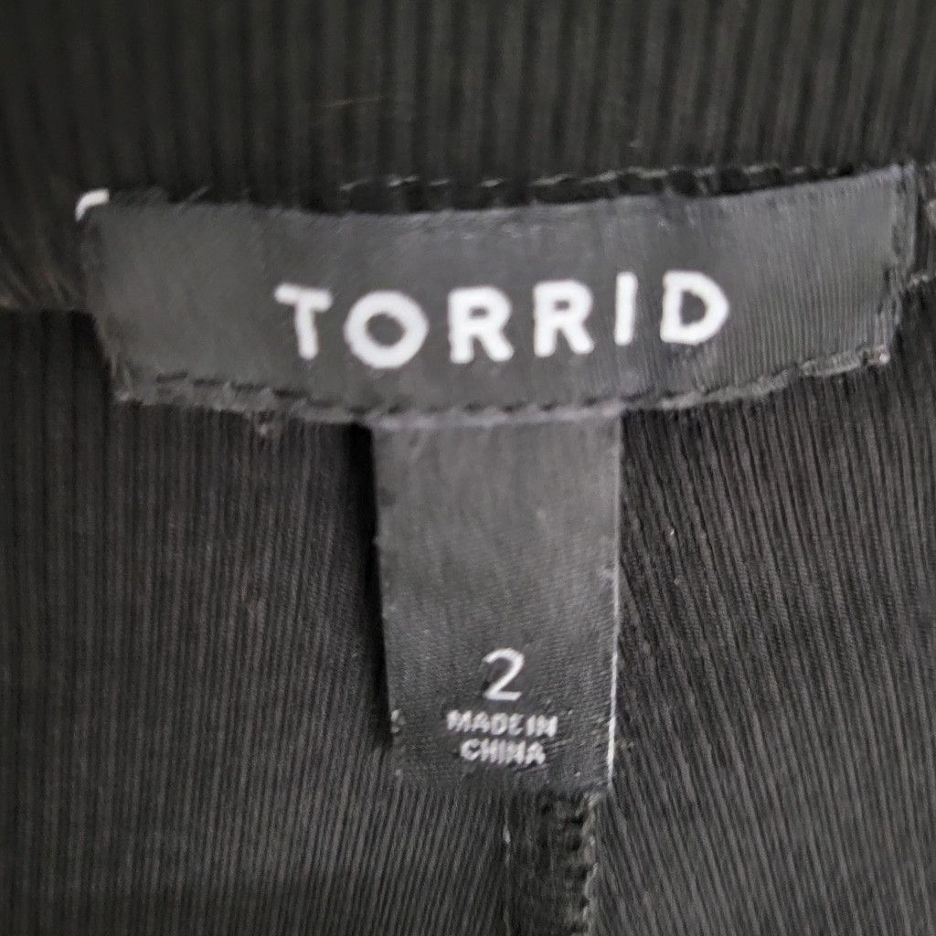 Torrid TORRID Black Challis Front Button Flare Polyester Spandex Ny Size 26" / US 2 / IT 38 - 9 Thumbnail