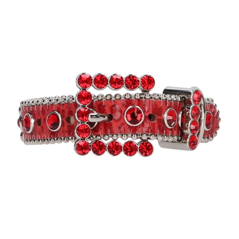 Supreme Supreme Repeat Leather Belt Red S/M | Grailed