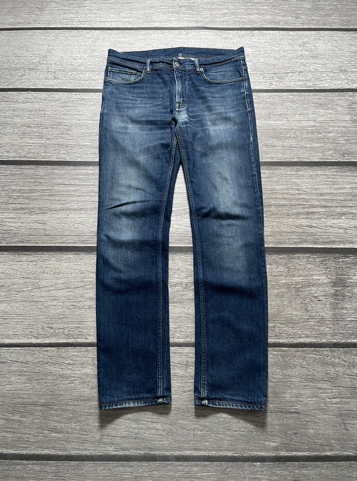 Acne Studios Acne Studios North Dark Blue slim jeans Size US 34 / EU 50 - 1 Thumbnail