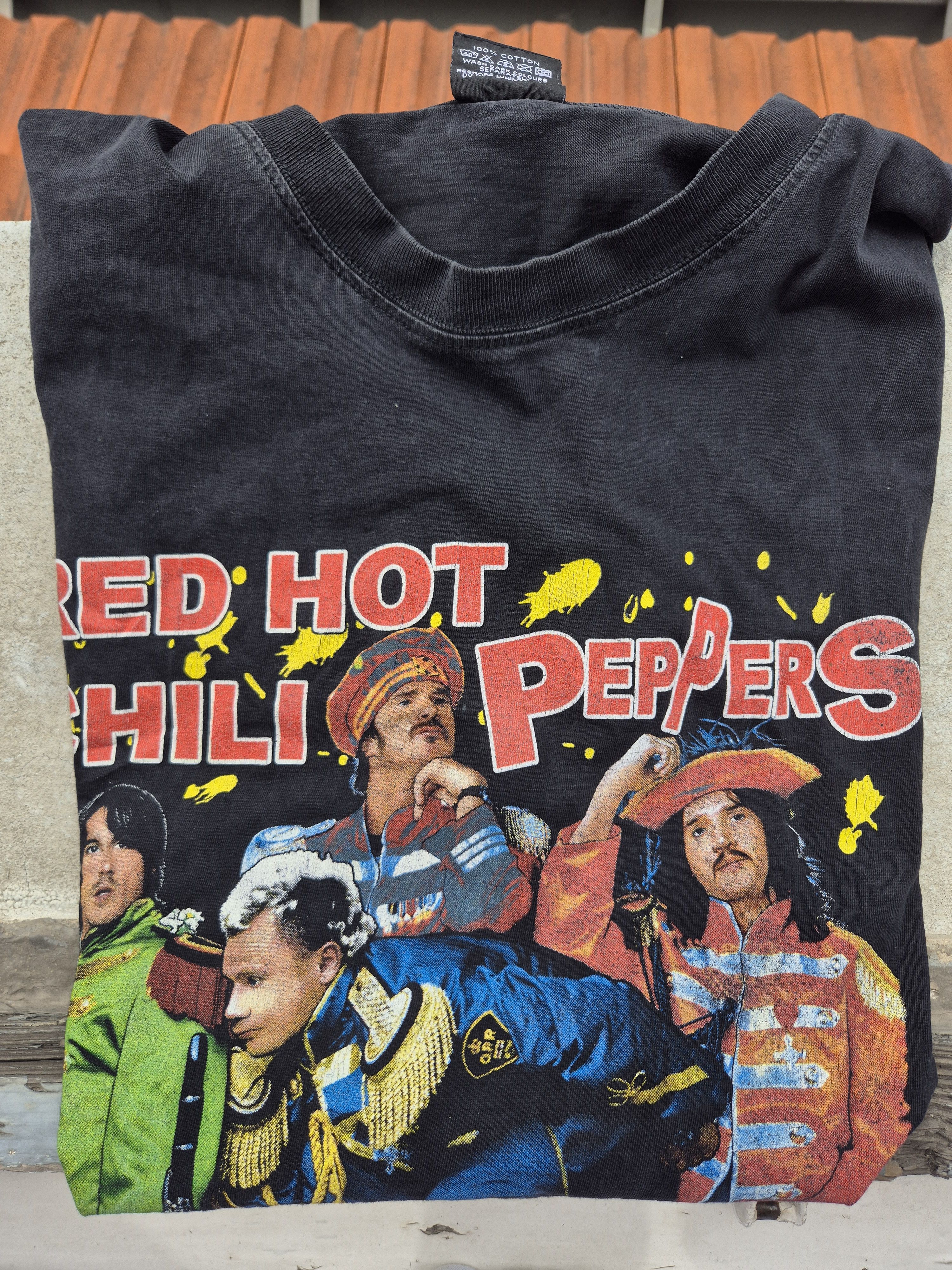 Band Tees Red Hot Chili Peppers 90s Sgt. Pepper Euro Boot Tee Rock@Tee Size US XL / EU 56 / 4 - 6 Thumbnail