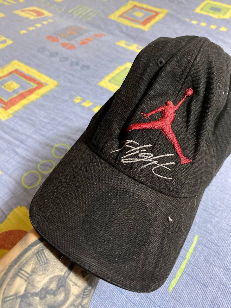 Nike Vintage Jordan Cap Streetwear Y2k Distressed Logo Size ONE SIZE - 4 Thumbnail