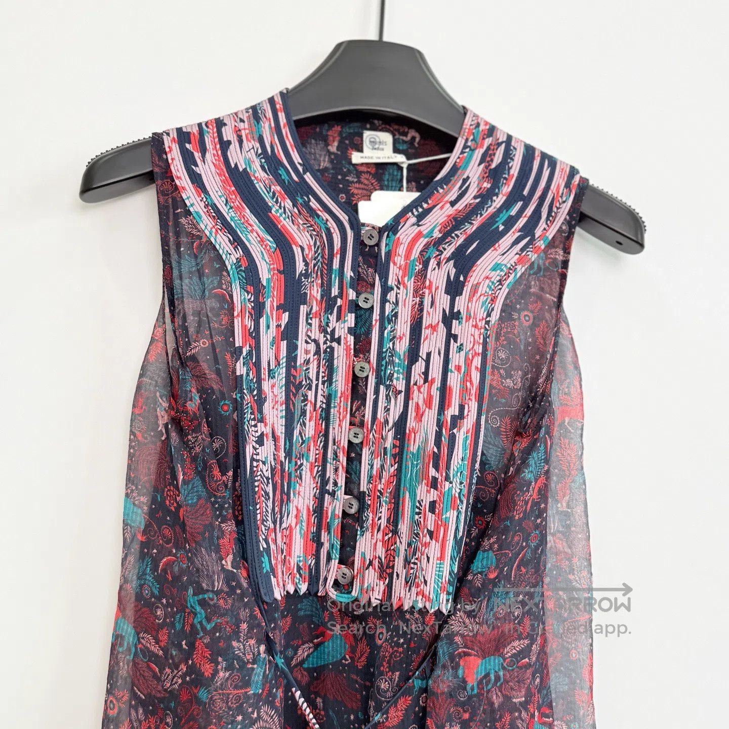 Hermes Hermes Floral Printed Sleeveless Dress| Size XXS / US 00 / IT 34 - 2 Thumbnail