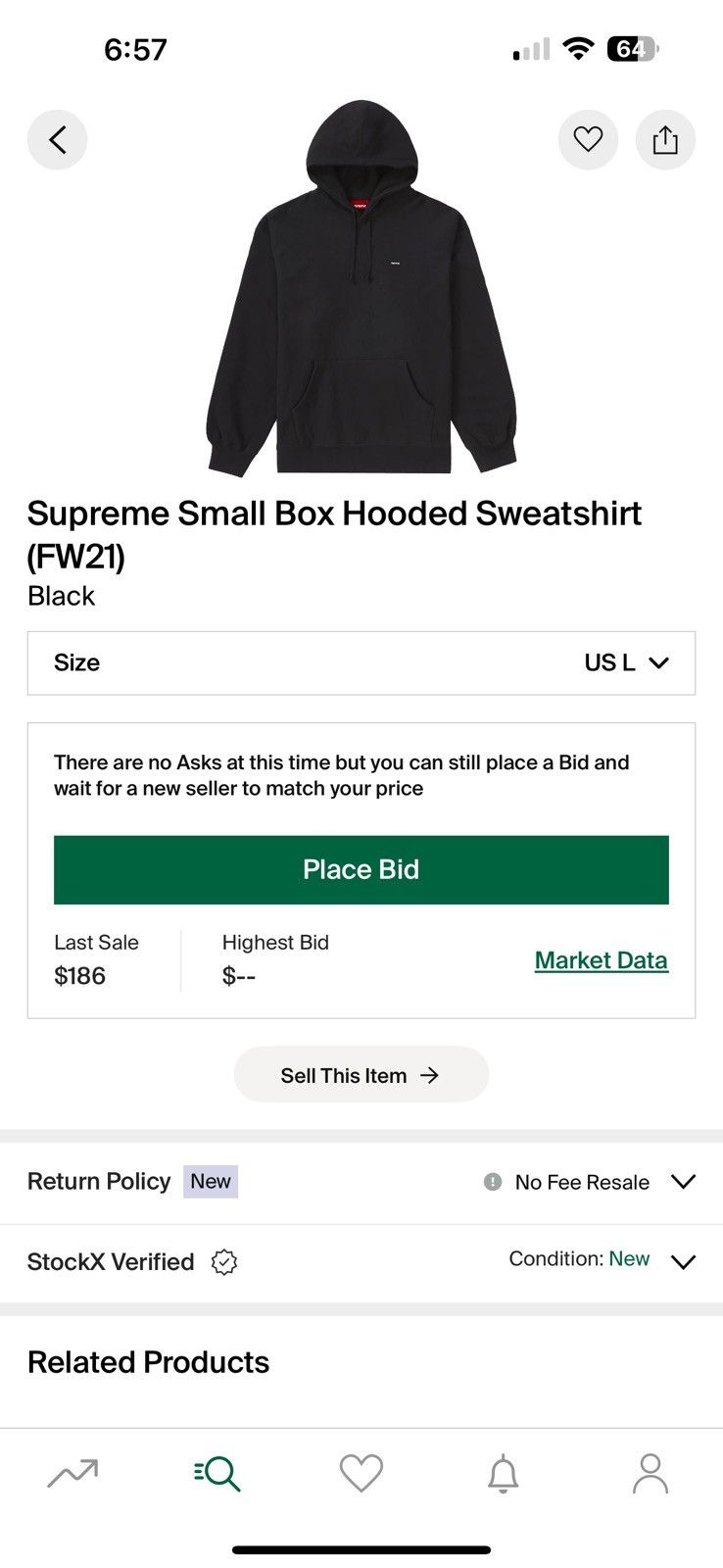 Supreme Supreme Small Box Hoodie Size US L / EU 52-54 / 3 - 7 Thumbnail