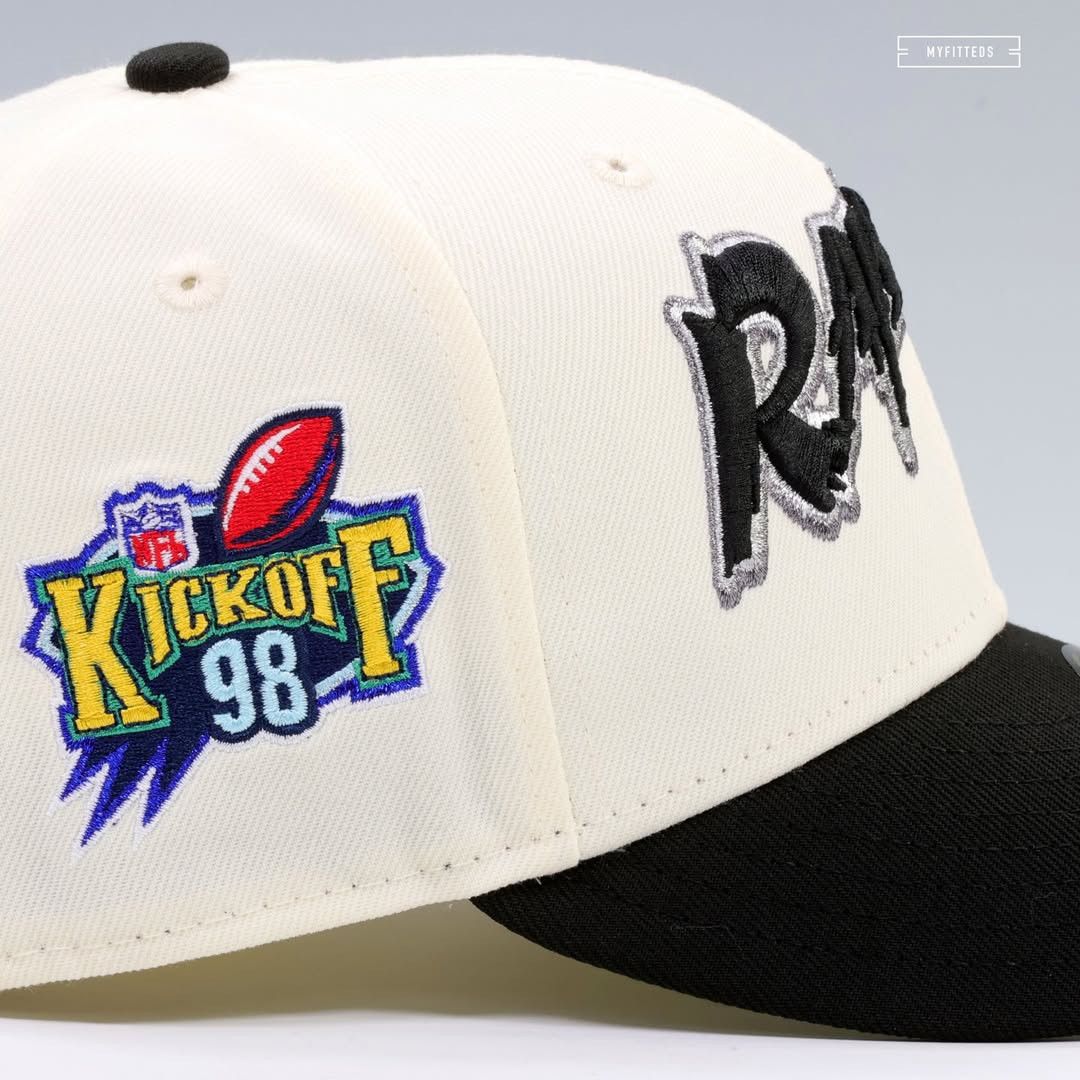 Born X Raised × NFL × New Era SIZE 7 OAKLAND RAIDERS 1998 NFL DRAFT NEW ERA FITTED HAT Size ONE SIZE - 3 Thumbnail