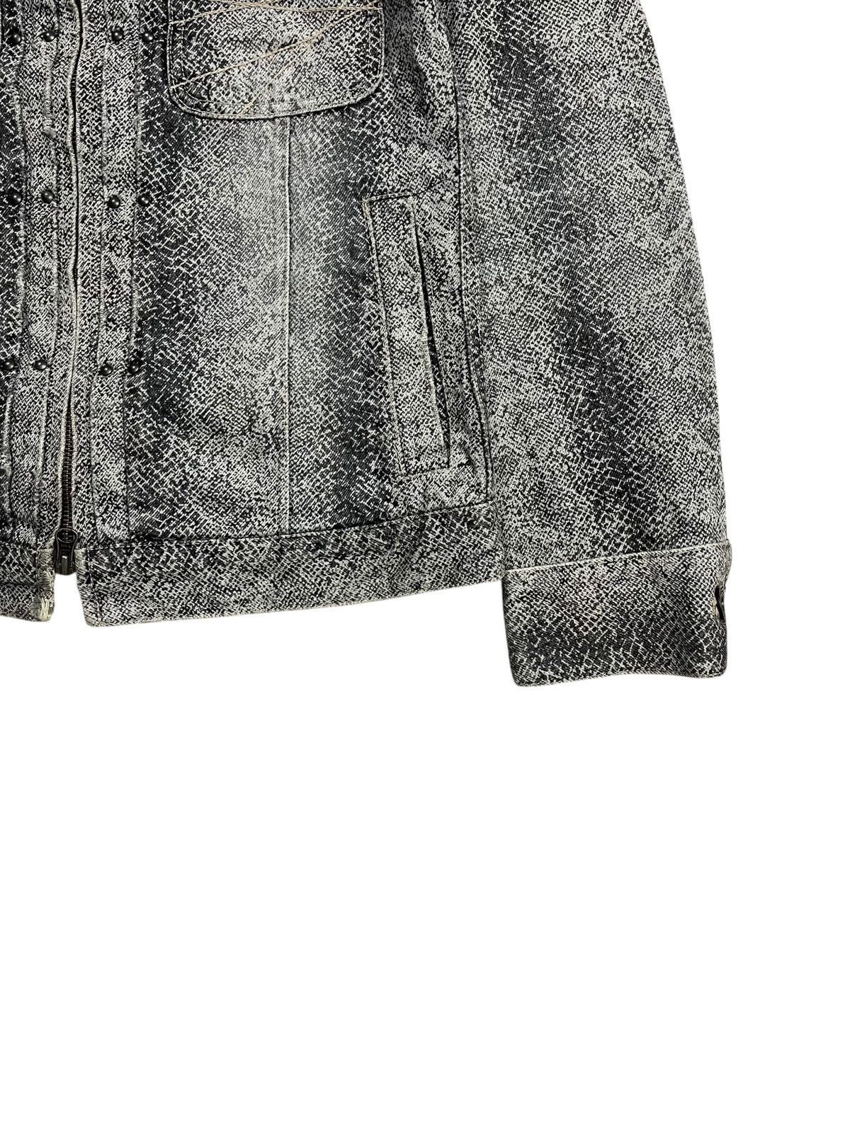 1990s L7 Real Hip - Cyber Reptilian Denim Jacket