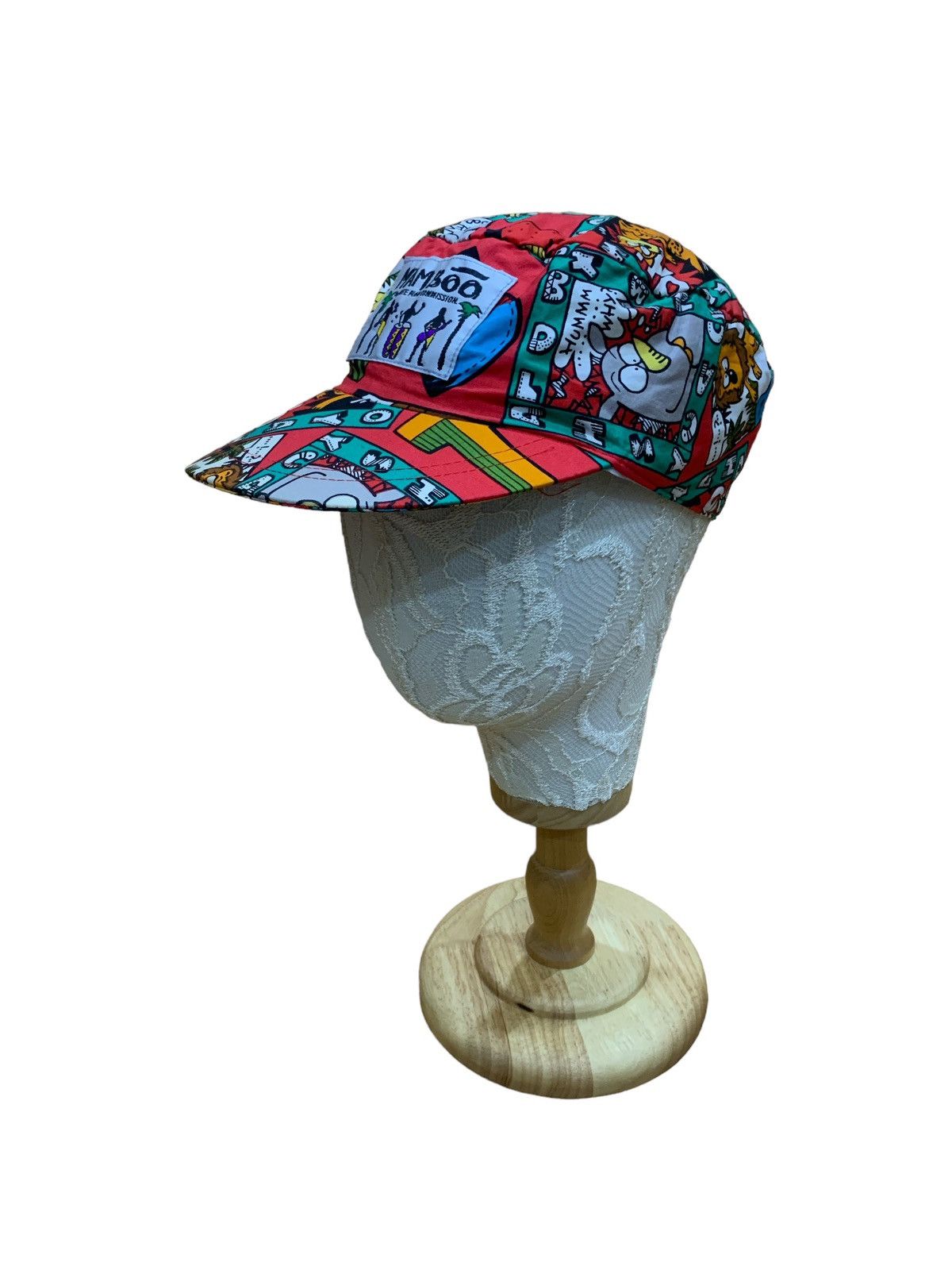 Japanese Brand × Vintage 80s JAPAN OVERPRINT NEWSPAPER PRINT CAP Size ONE SIZE - 1 Thumbnail