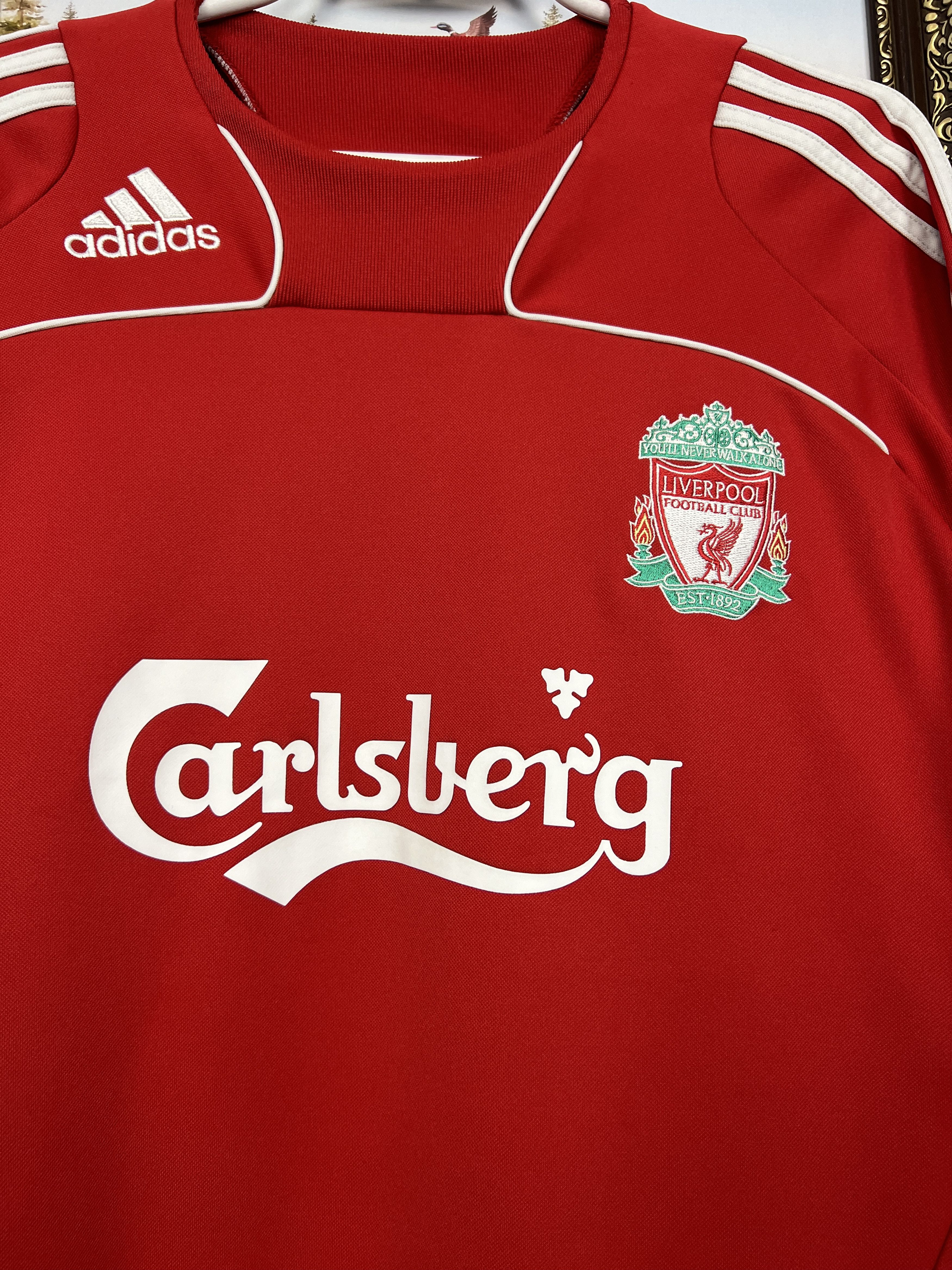 Adidas Vintage Adidas Liverpool Football Sweatshirt Soccer Jacket Size US L / EU 52-54 / 3 - 3 Thumbnail