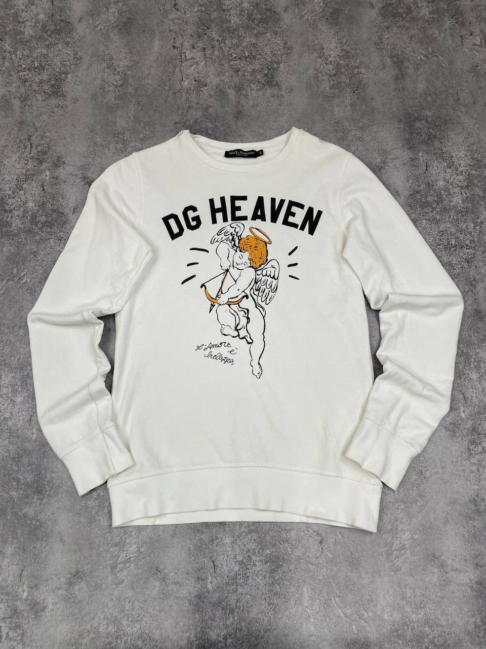 Dolce & Gabbana Dolce Gabbana Men Vintage Cotton Sweatshirt White Crewneck Size US M / EU 48-50 / 2 - 1 Thumbnail