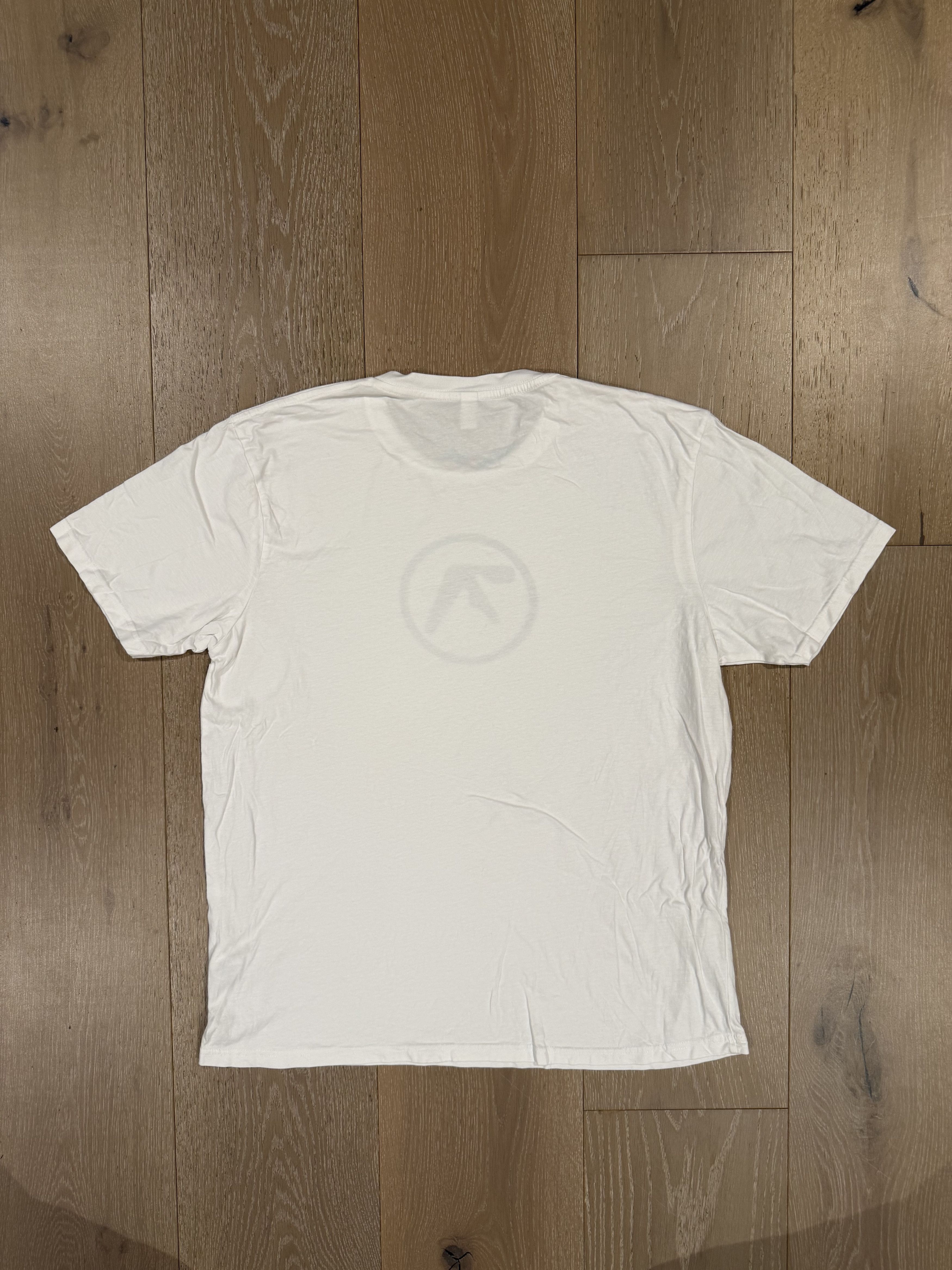 Band Tees 💚 Aphex Twin Logo Tee White X-Large Size US XL / EU 56 / 4 - 7 Thumbnail