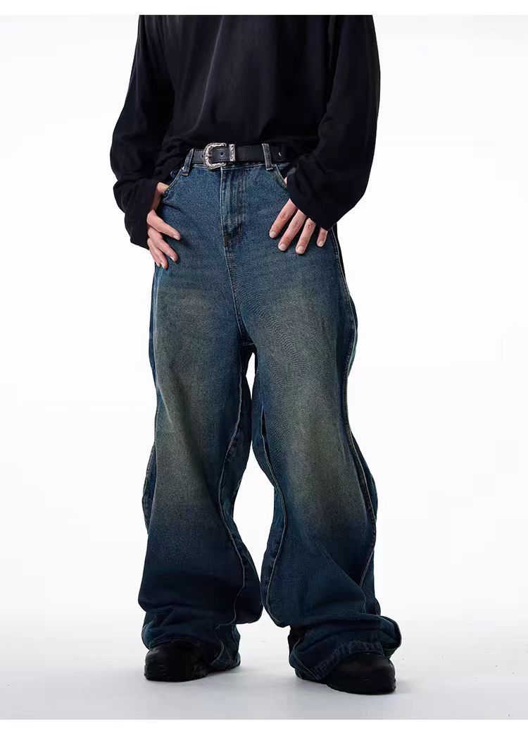 Japanese Brand × Vintage Vintage High Street Hip Hop Wide Leg Loose Jeans Size US 32 / EU 48 - 5 Thumbnail