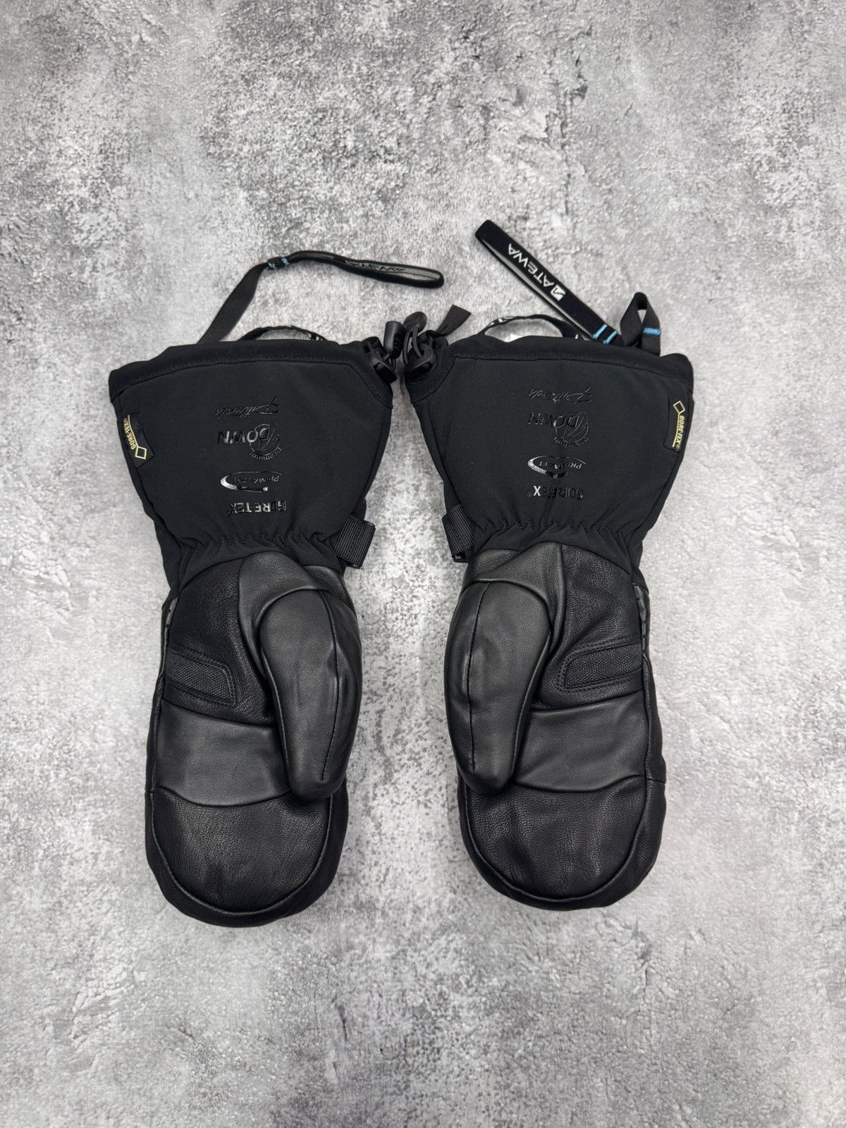 Other Atewa Gore-Tex Leather Ski Mittens Black Size S/M Size ONE SIZE - 4 Thumbnail