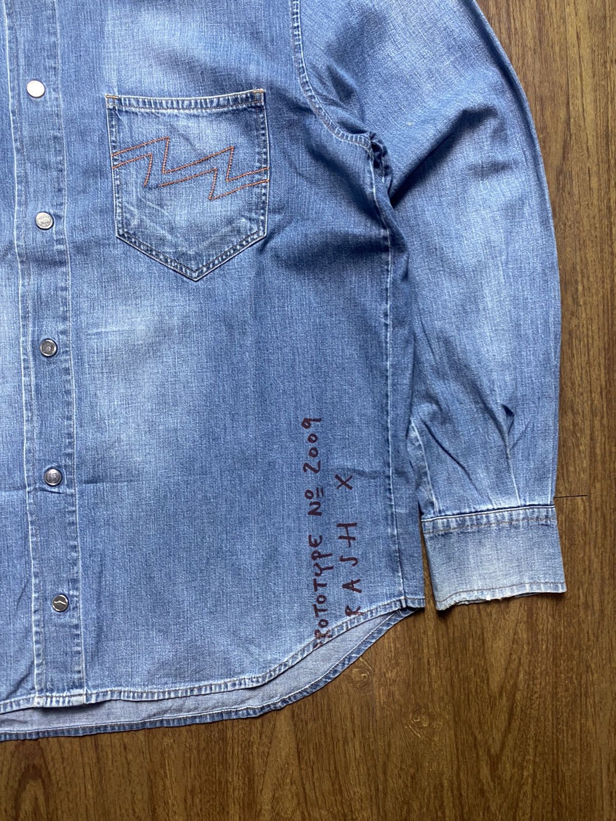 W&LT 2009 Prototype Denim Shirt Size US L / EU 52-54 / 3 - 2 Thumbnail