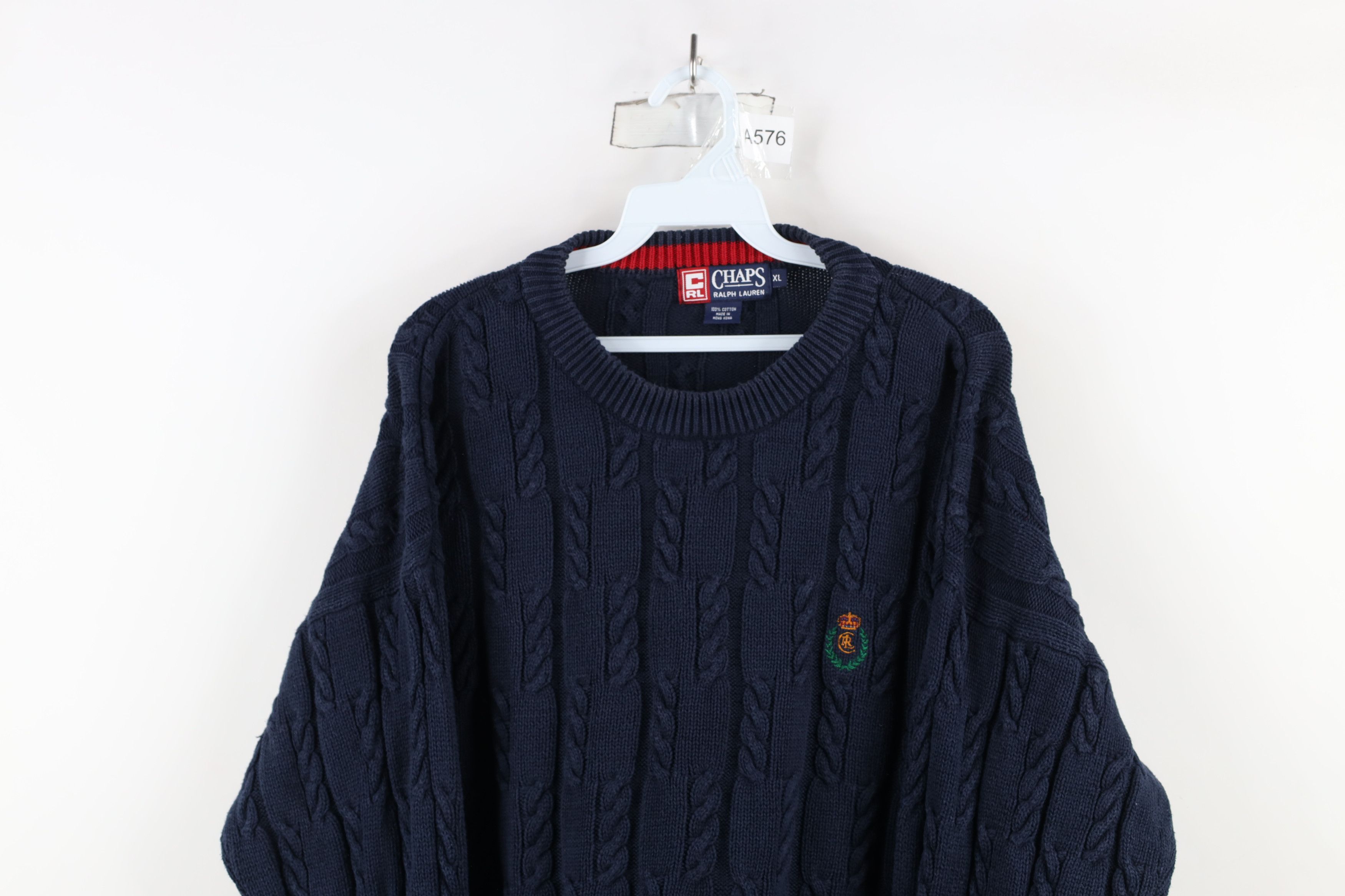 Polo Ralph Lauren Vintage 90s Chaps Ralph Lauren Chunky Cable Knit Sweater Size US XL / EU 56 / 4 - 2 Thumbnail
