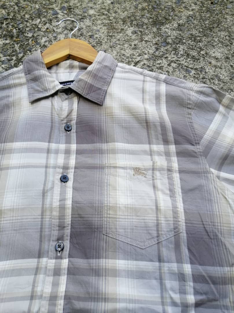 Burberry Burberry Black Label Plaid Buttons Shirt Size M / US 6-8 / IT 42-44 - 5 Thumbnail